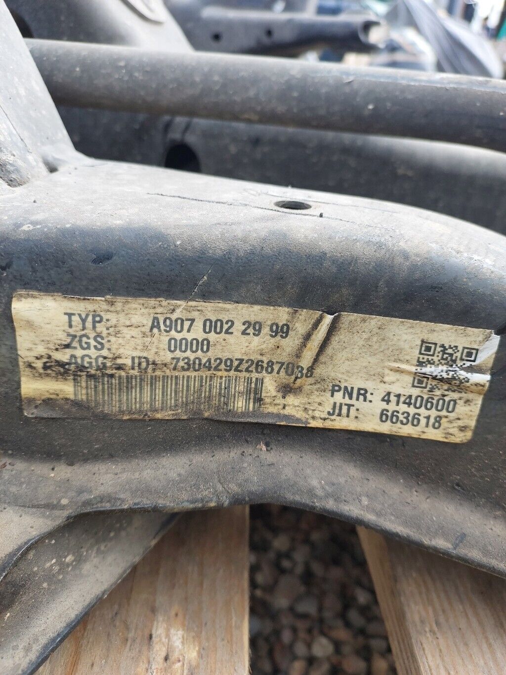 MERCEDES SPRINTER 2021 FRONT SUBFRAME AXLE CARRIER