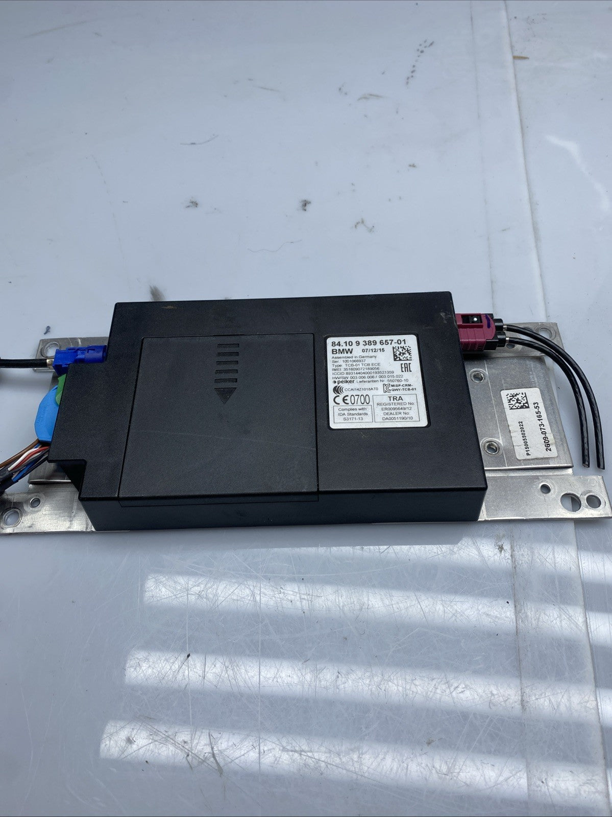 BMW 3 SERIES TELEMATICS CONTROL MODULE ECU 9389657 F30 2012 - 2019