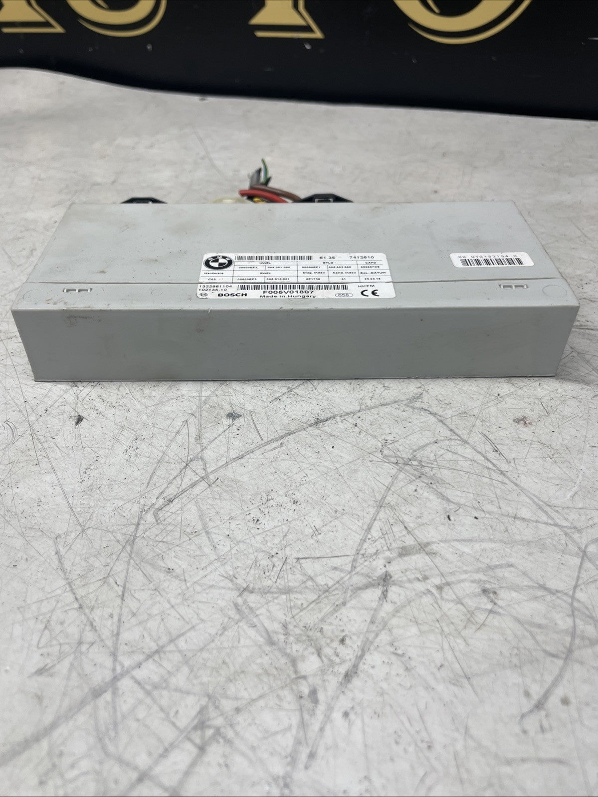 2013 BMW 3 Series Tailgate Control Module F005V01345 102135-10 7412610