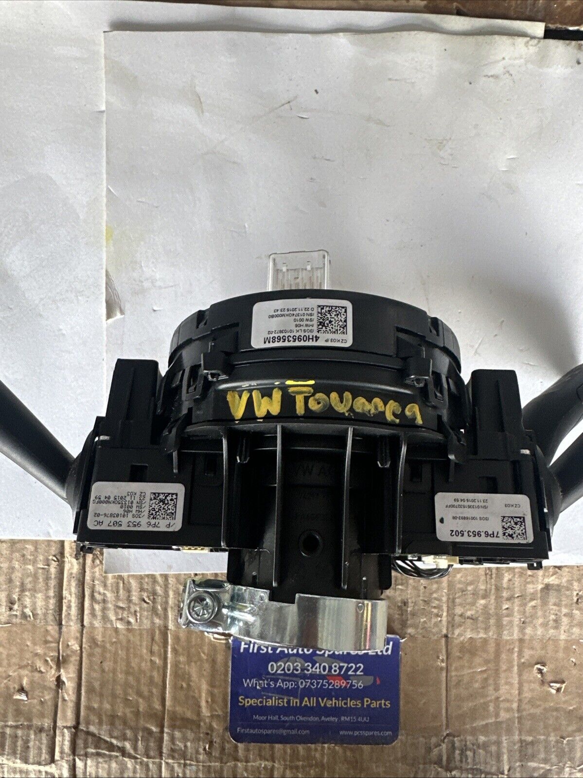 VW Touareg R Mk2 7P 2010-18 Squib Clock Spring Combination Stalks 4H0953568M