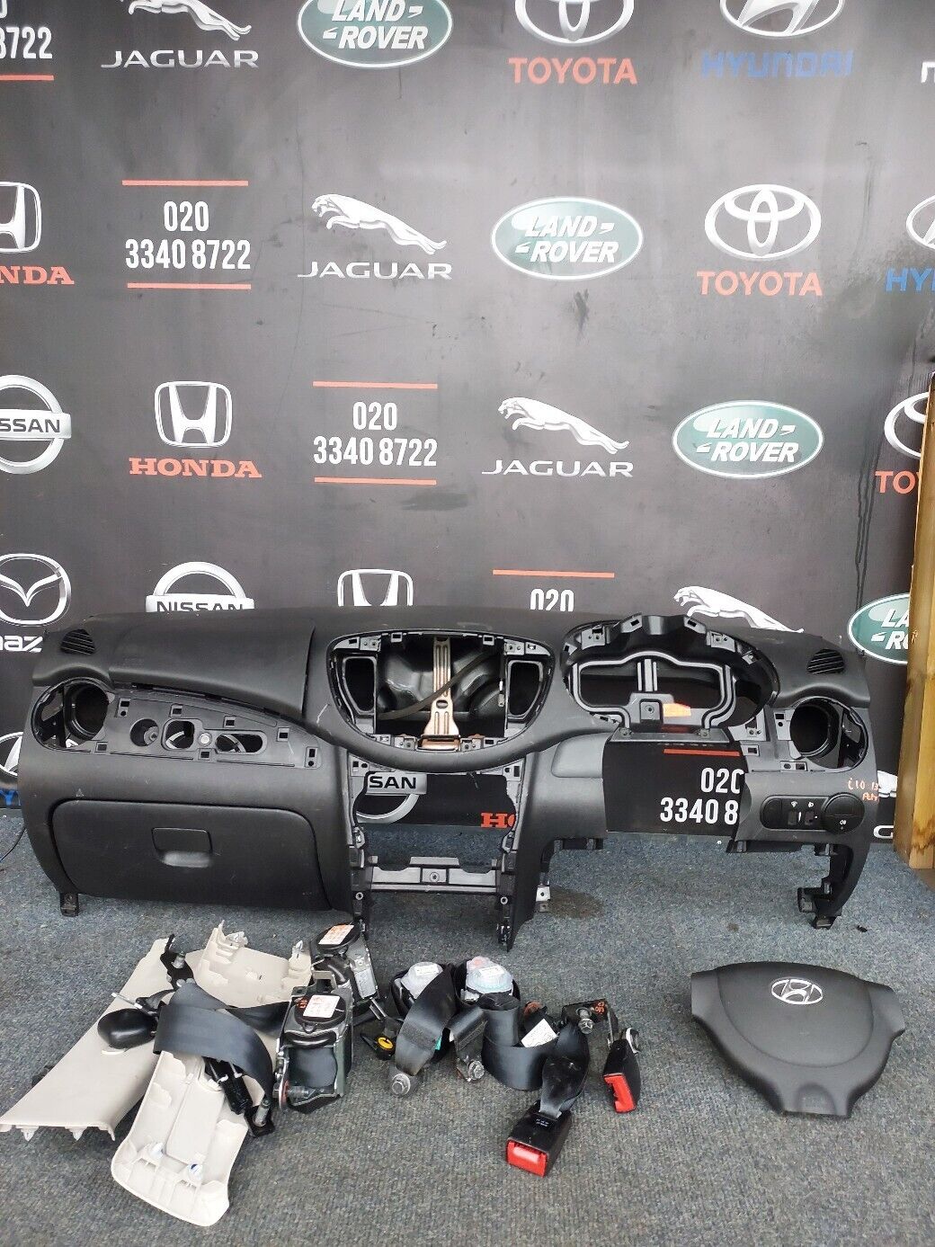 HYUNDAI i10 2013 DASHBOARD SEATBELT & AIRBAG KIT