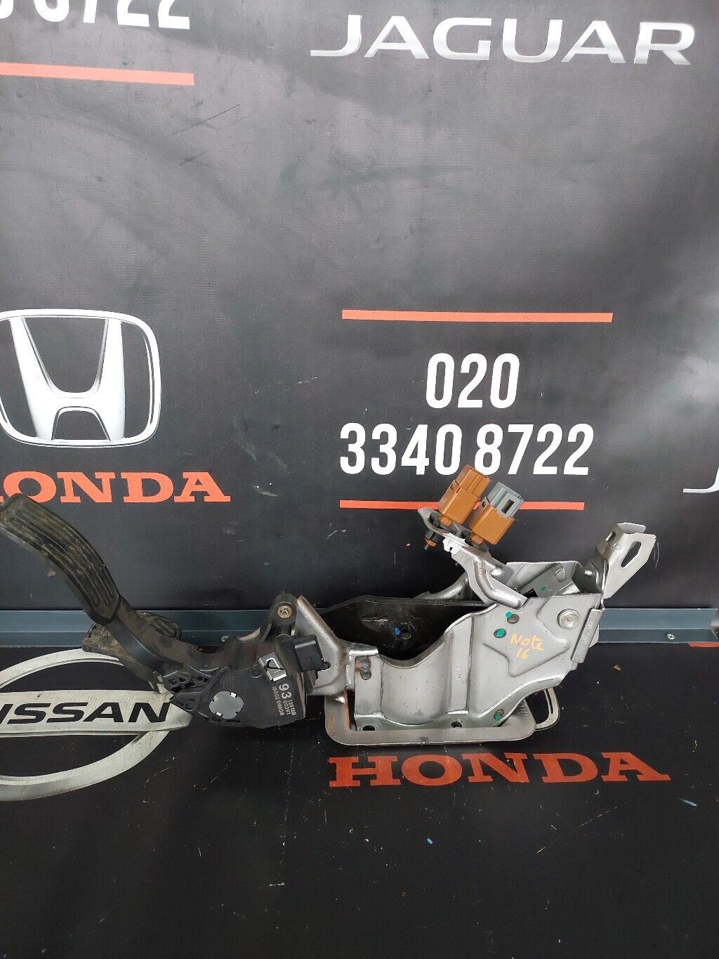 NISSAN NOTE 2016 ACCELERATOR & BRAKE PEDAL COMBINATION