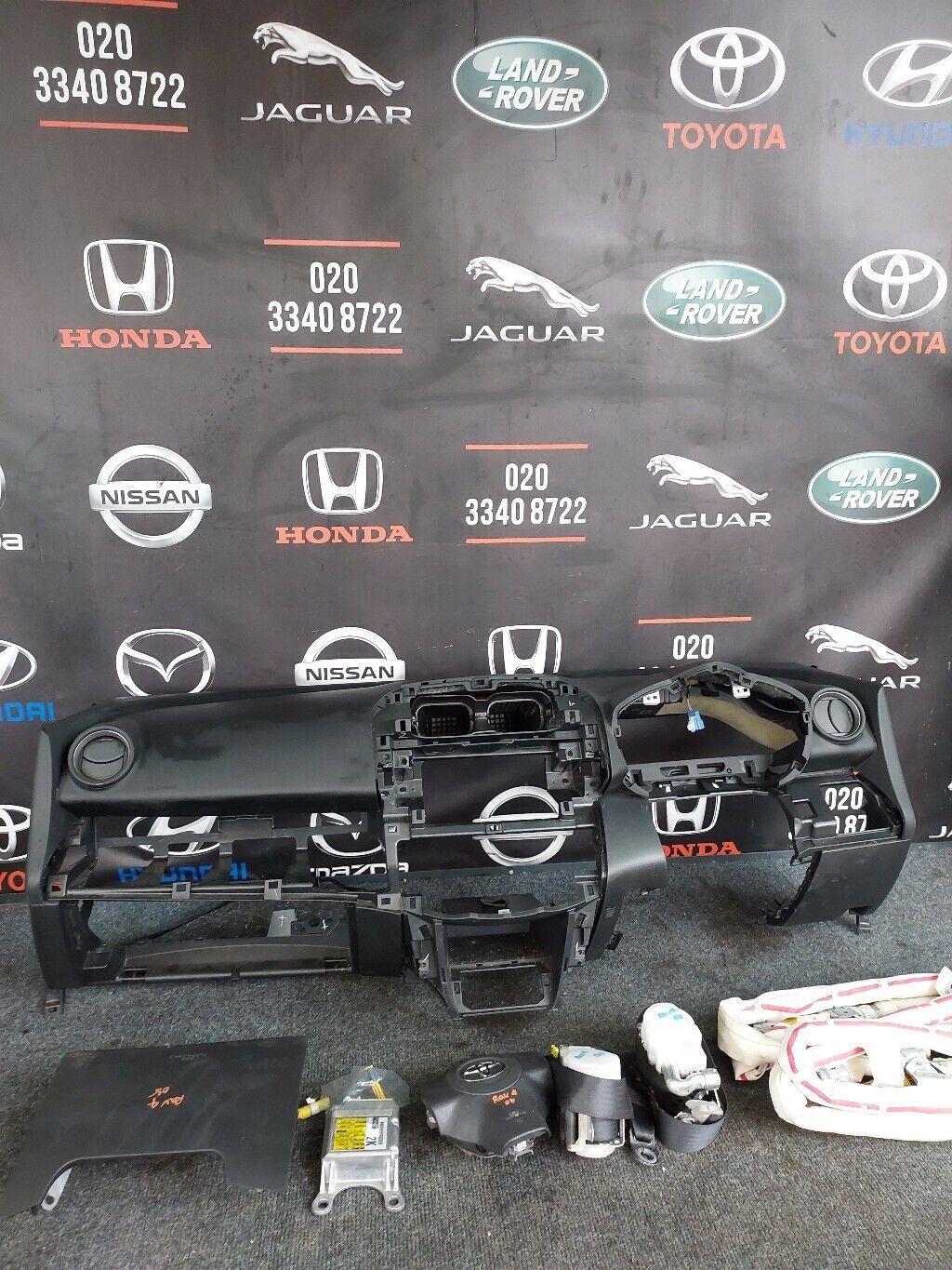 TOYOTA RAV 4 2008 COMPLETE DASHBOARD SEATBELT & AIRBAG KIT