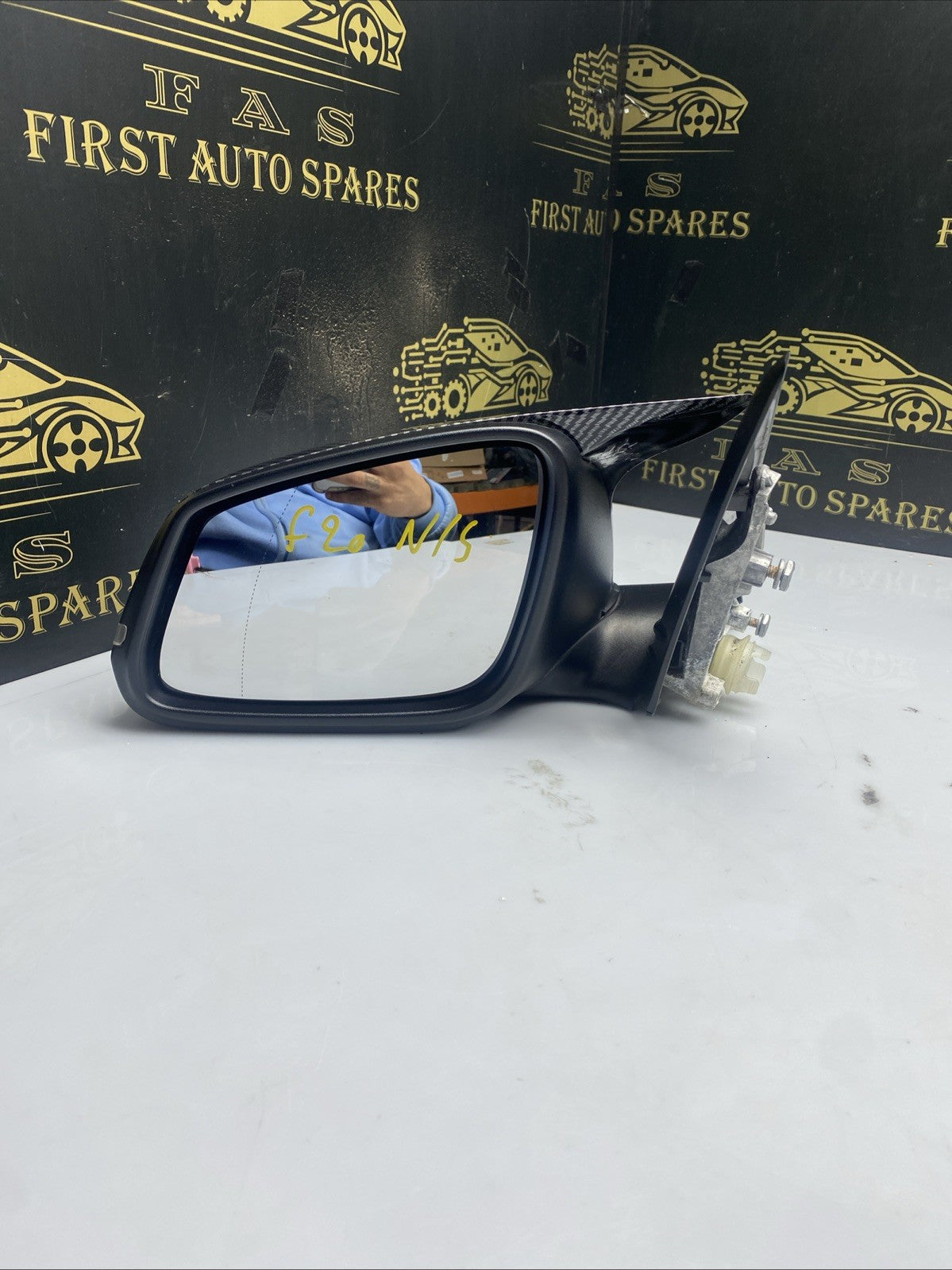 BMW 1 SERIES F20 SPORT 2015 LCI N/S PASSENGER SIDE WING MIRROR IN WHITE 300