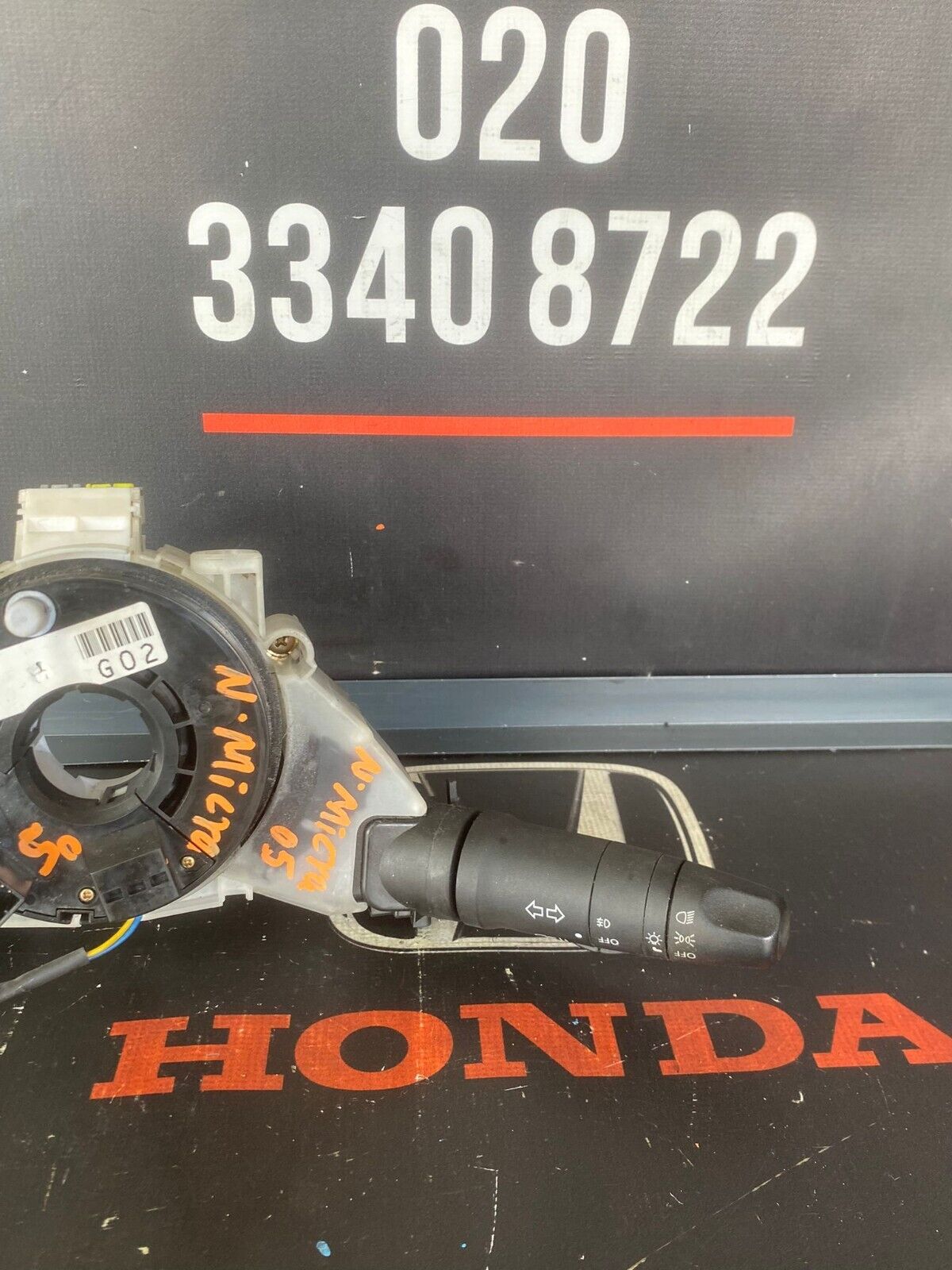 NISSAN MICRA 2005 SQUIB SLIP RING WIPER & INDICATOR STALK ASSEMBLEY