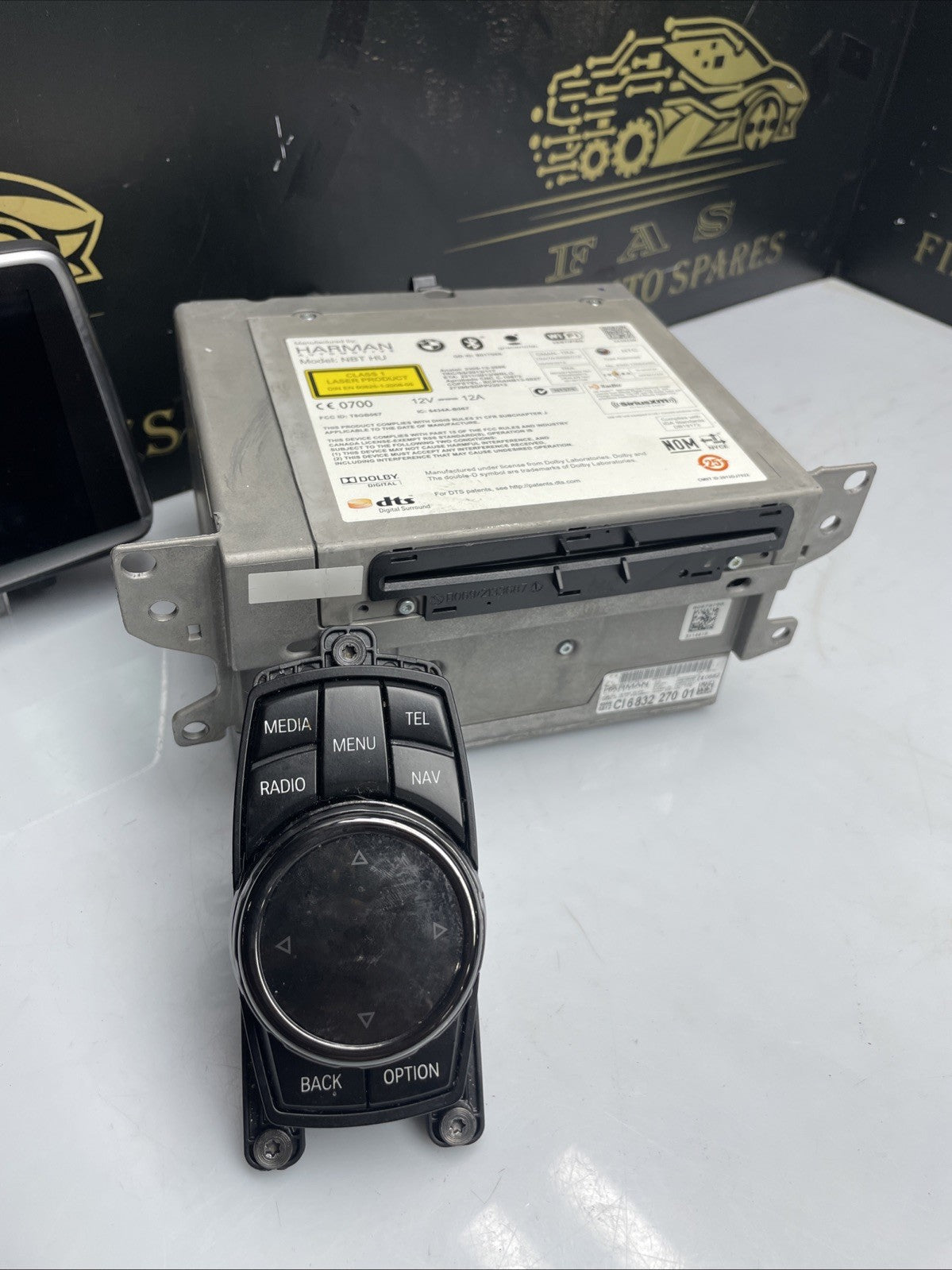 GENUINE BMW X5 X6 F15 F16 I DRIVE CONTROLLER NBT HEAD UNIT SCREEN SET 681995001