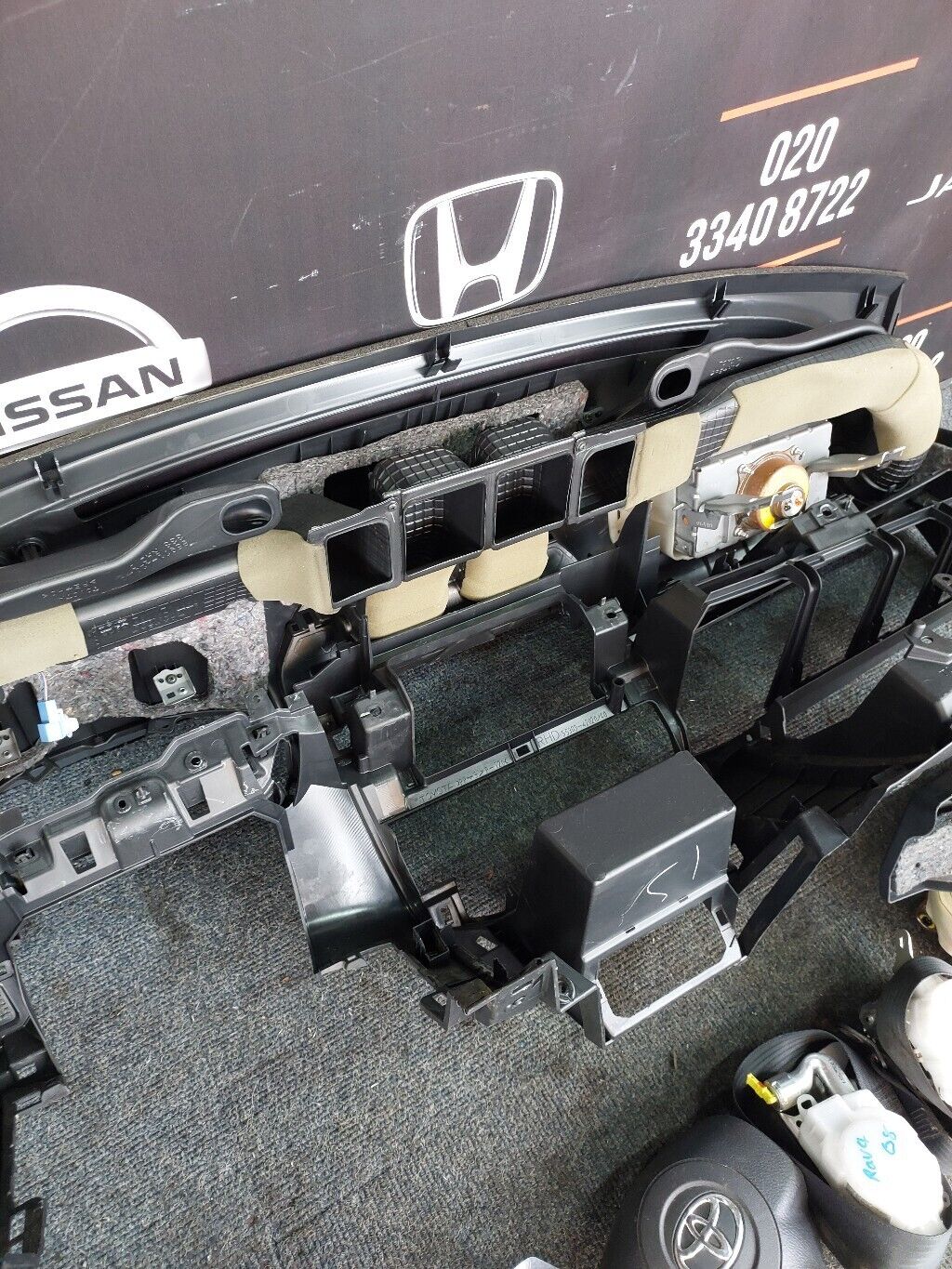 TOYOTA RAV 4 2008 COMPLETE DASHBOARD SEATBELT & AIRBAG KIT