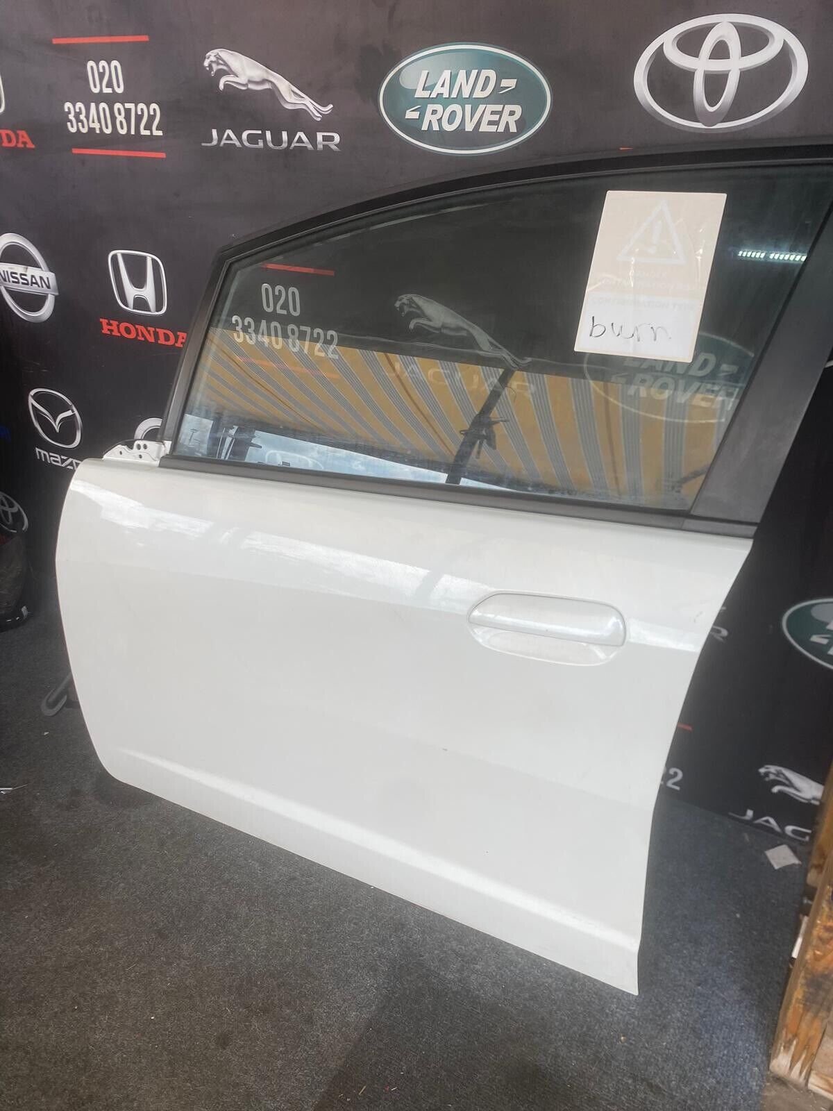Honda Jazz Left Passenger Nearside Front Door White