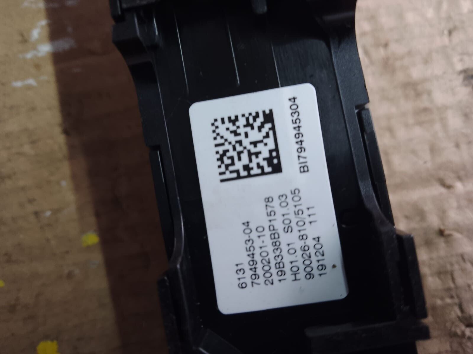 2020 BMW 330e SERIES G20 RADIO CD CONTROL PANEL 7949453-04