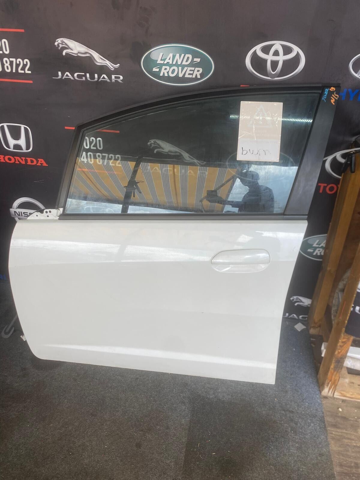 Honda Jazz Left Passenger Nearside Front Door White