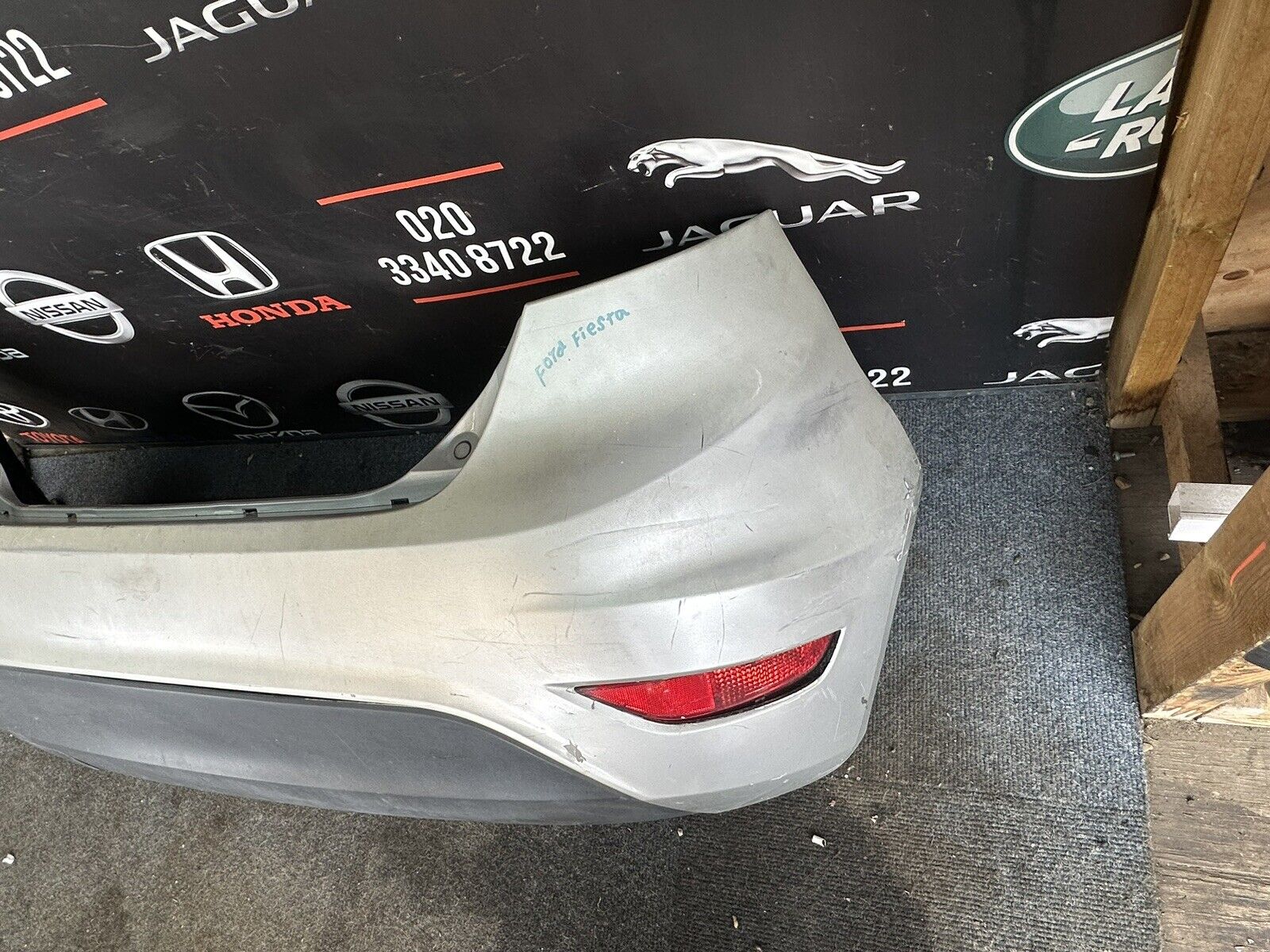 FORD FIESTA REAR BUMPER MOONDUST SILVER MK7 2008 - 2012