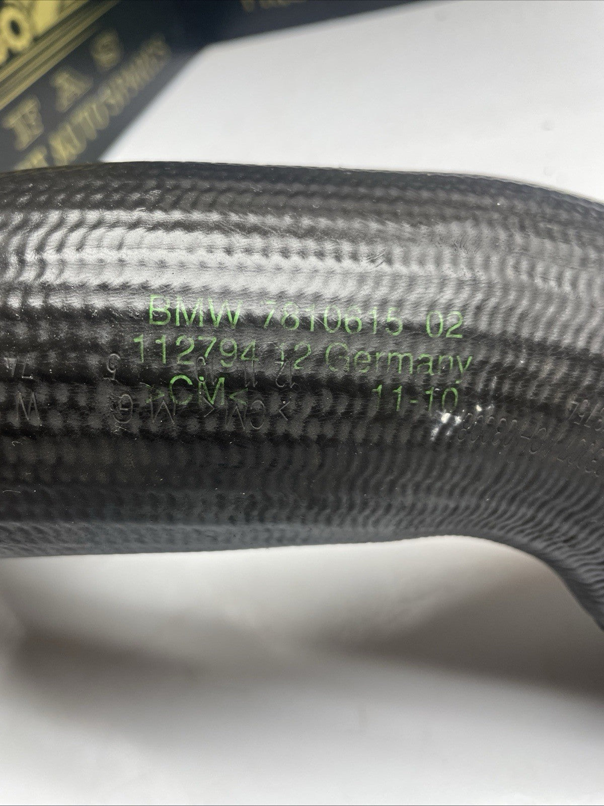 BMW 5 SERIES F10 F11 F07 N47 520D INTERCOOLER PIPE HOSE 7810615