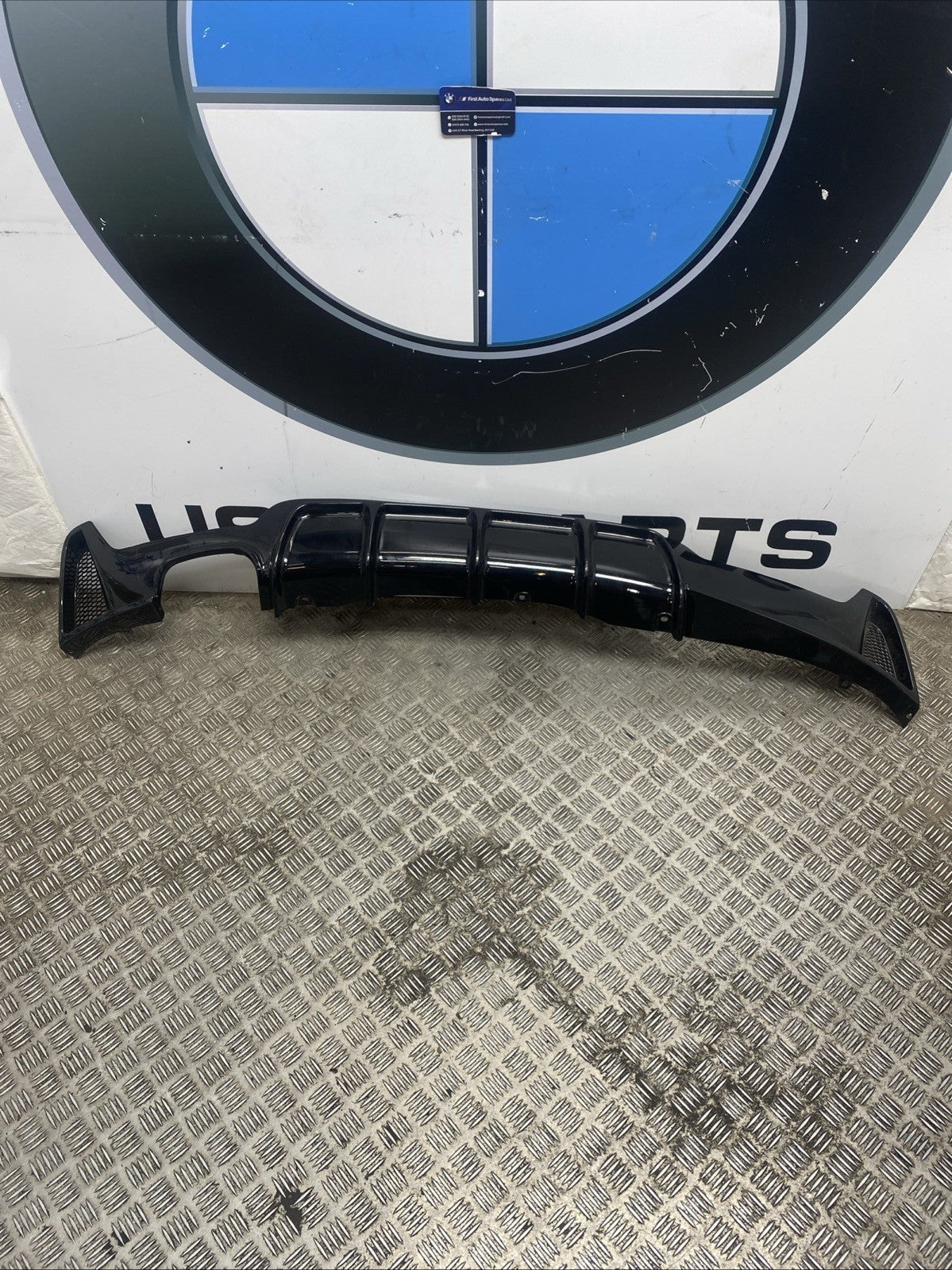 GLOSS BLACK REAR BUMPER DIFFUSER M PERFORMANCE FOR BMW 4SERIES F32 F33 F36 14-19