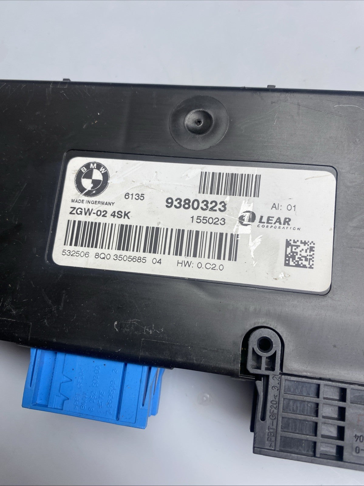 BMW F10 F11 5 Series Gateway Control Module 9380323