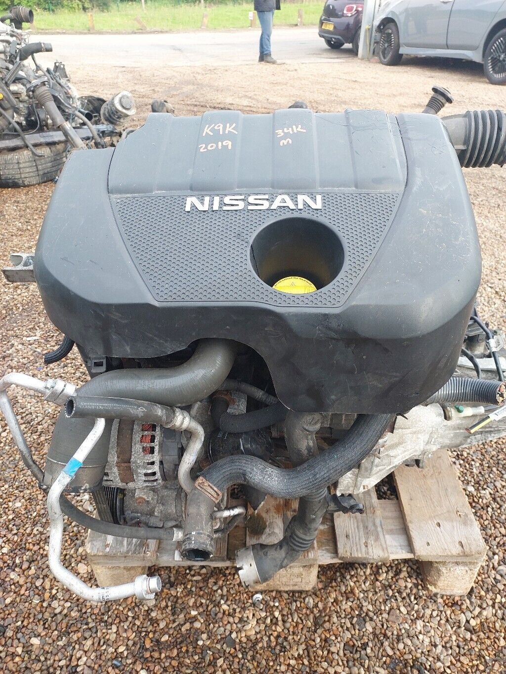 NISSAN QASHQAI 2019 EURO 6 K9K 1.5L DIESEL ENGINE COMPLETE WITHOUT GEARBOX