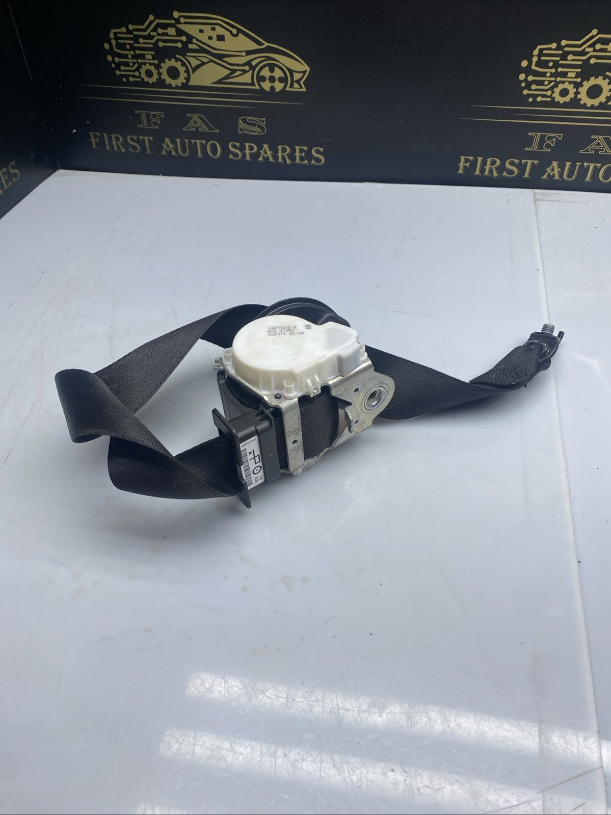 BMW 3 SERIES F30 F31 SEAT BELT FRONT LEFT PASSENGER SIDE BLACK 34078319D