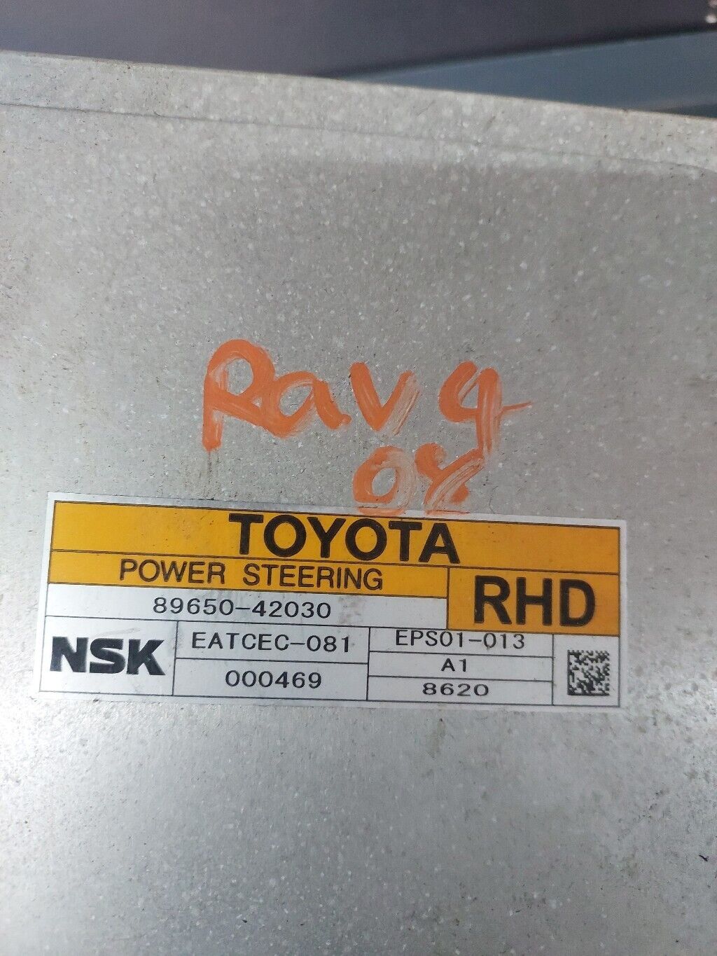 TOYOTA RAV 4 2008 DIESEL POWER STEERING CONTROL MODULE ECU