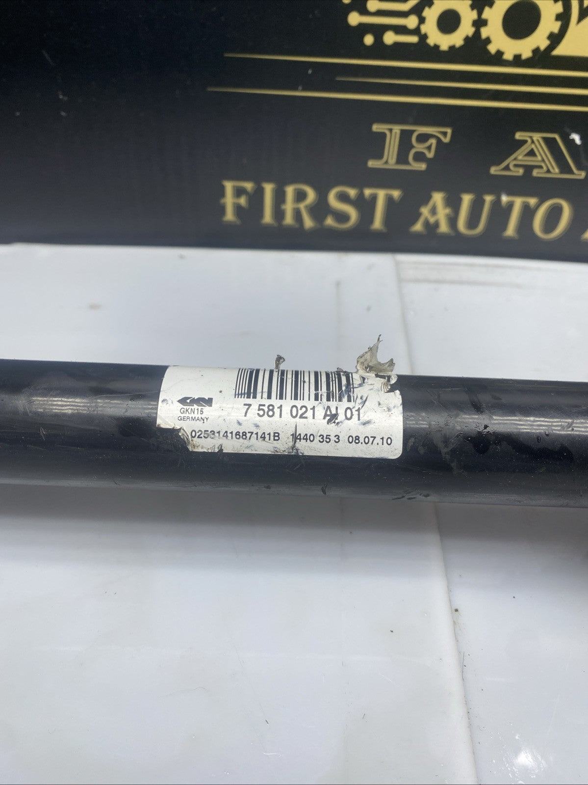 Bmw 520 F10 2.0 2012 DRIVESHAFT PASSENGER REAR  7581021