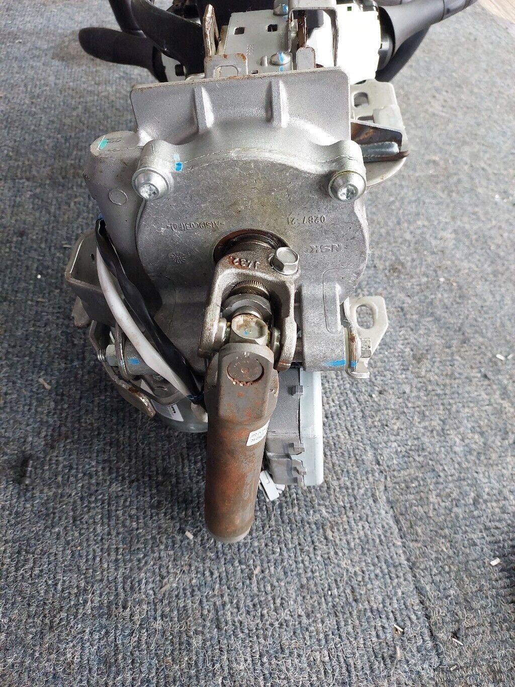 NISSAN QASHQAI J11 STEERING WHEEL SQUIB COLUMN COMPLETE 2019