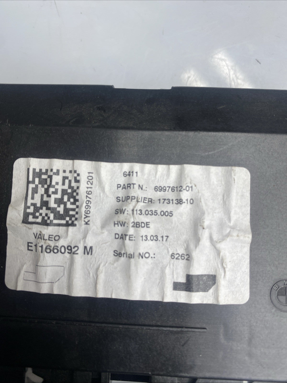 AC CLIMATE HEATER CONTROL MODULE ECU UNIT 6997612 BMW 3 SERIES F30 F31 2018