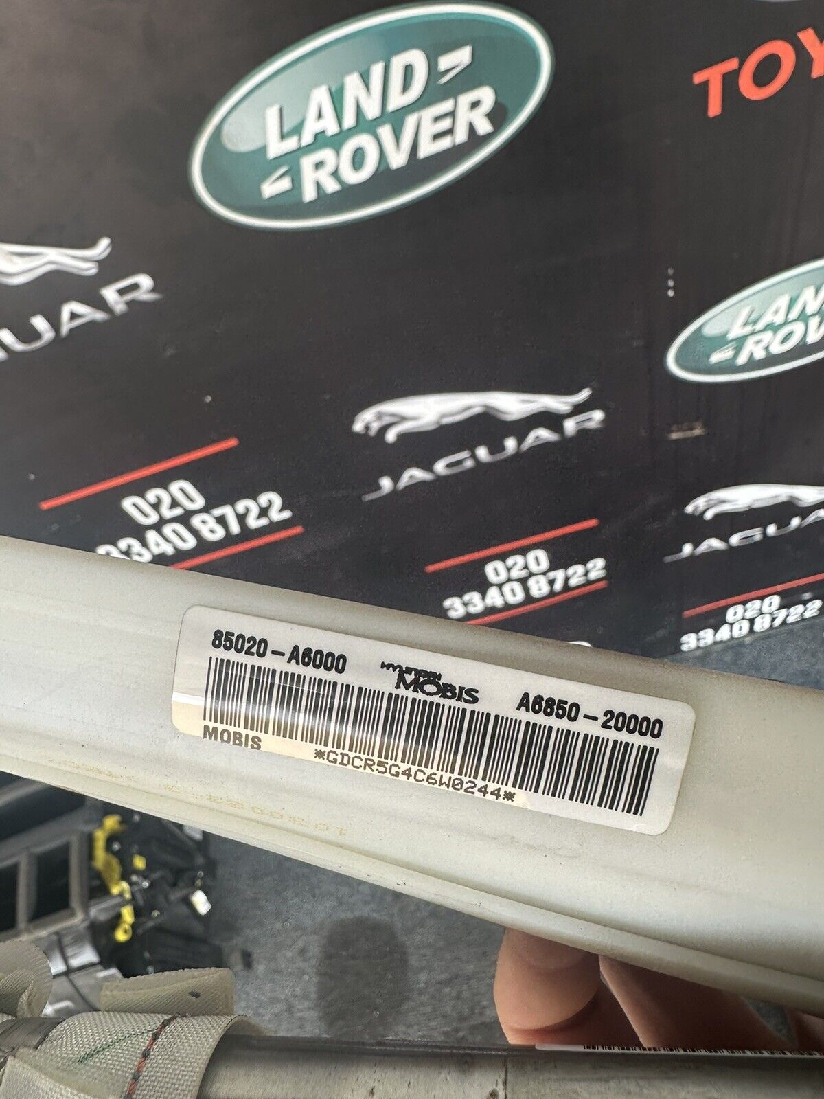 HYUNDAI I30 RIGHT SIDE AIRBAG 85020A6000 12-16