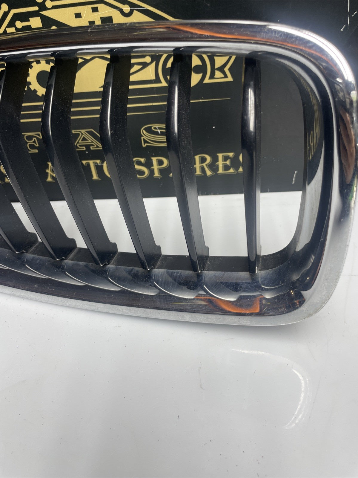 BMW F30 Front Bumper Trim Kidney Moulding Grille Right O/S Chrome 7405836
