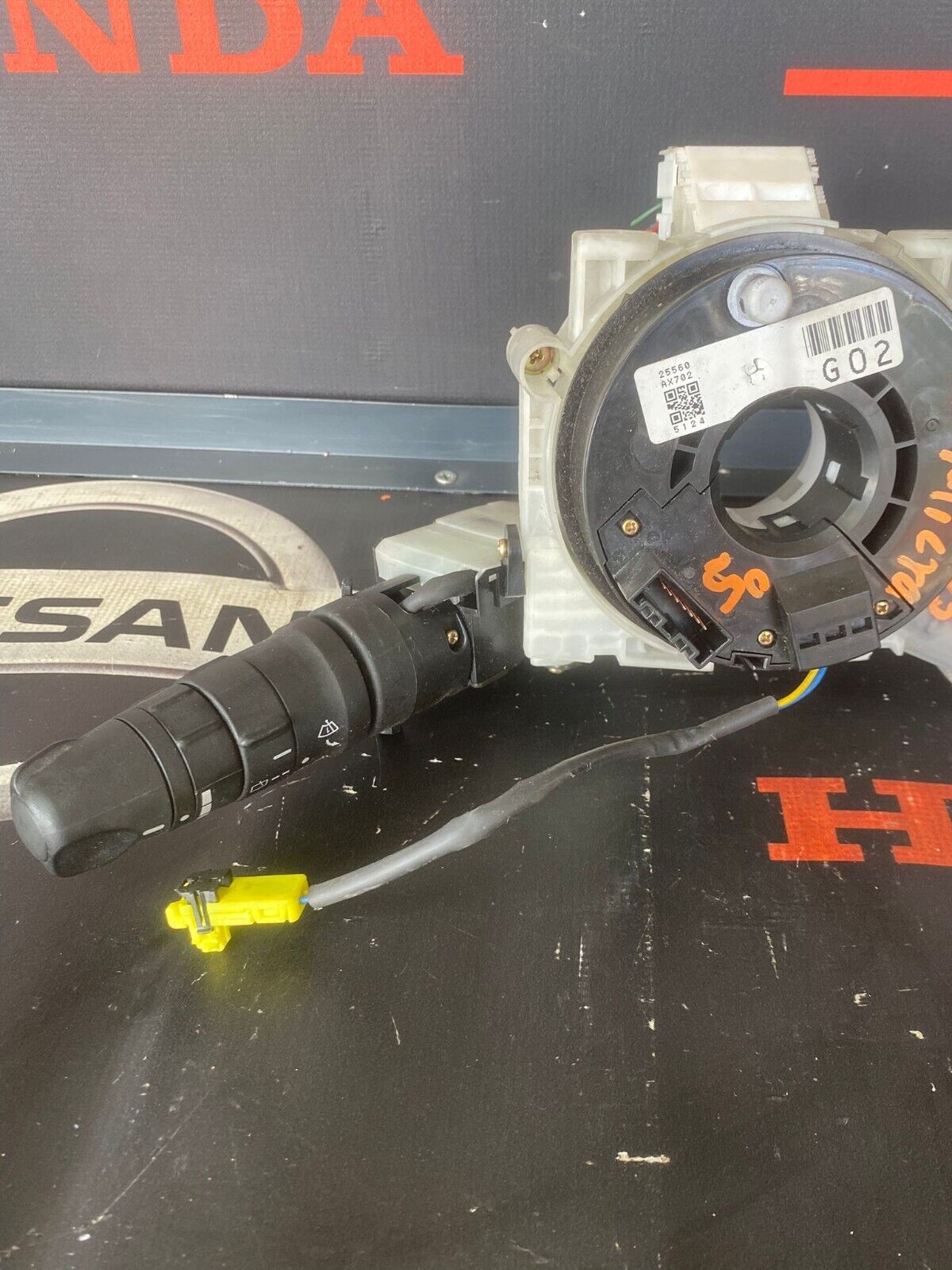 NISSAN MICRA 2005 SQUIB SLIP RING WIPER & INDICATOR STALK ASSEMBLEY