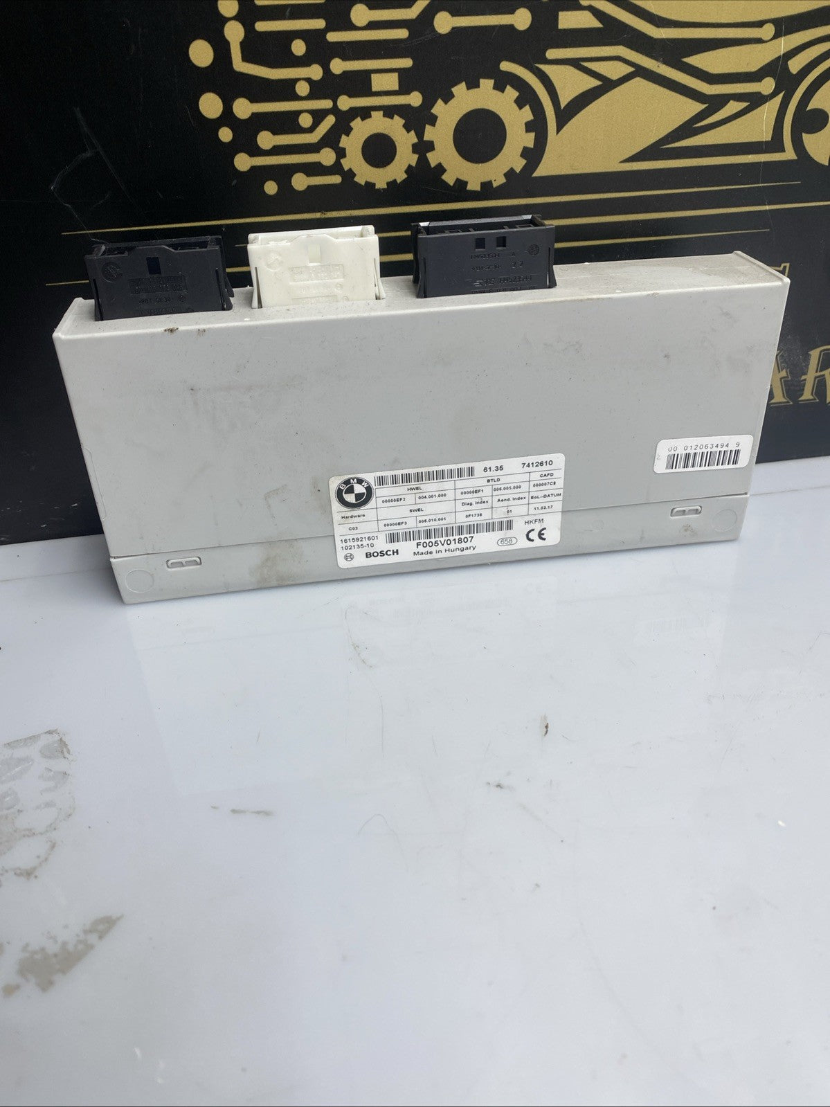 GENUINE BMW 5 SERIES F11 2011-2017 CONTROL MODULE UNIT 7365898 102135-10