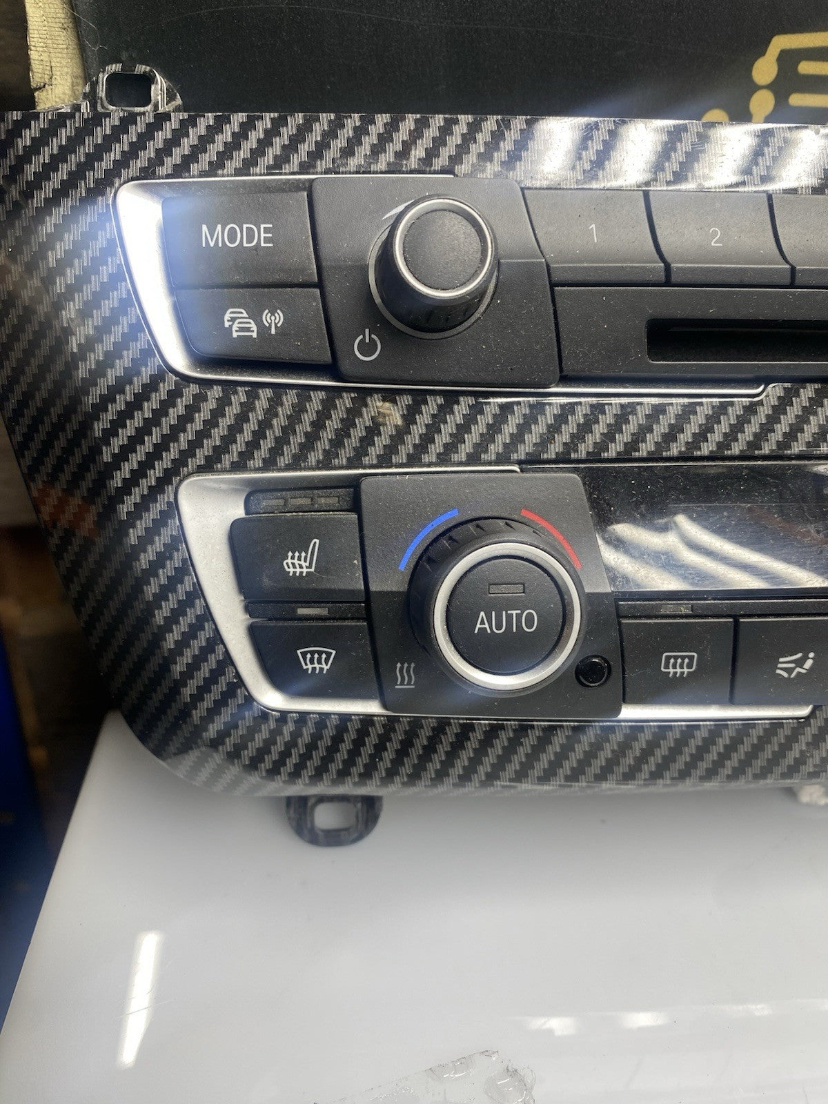BMW F82 M4 Climate Control Panel - Carbon Effect