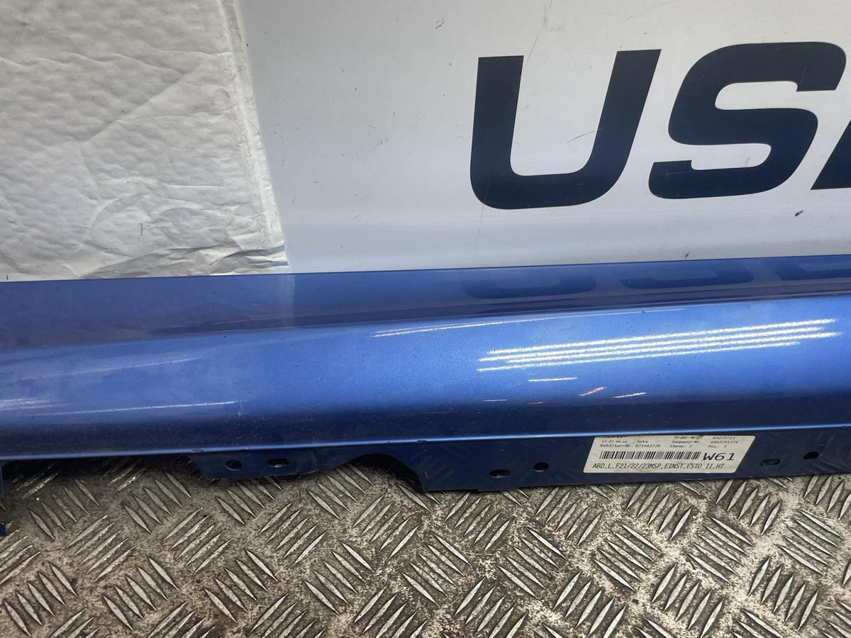 BMW 1 SERIES SIDE SKIRT PASSENGER LEFT MSPORT BLUE F21
