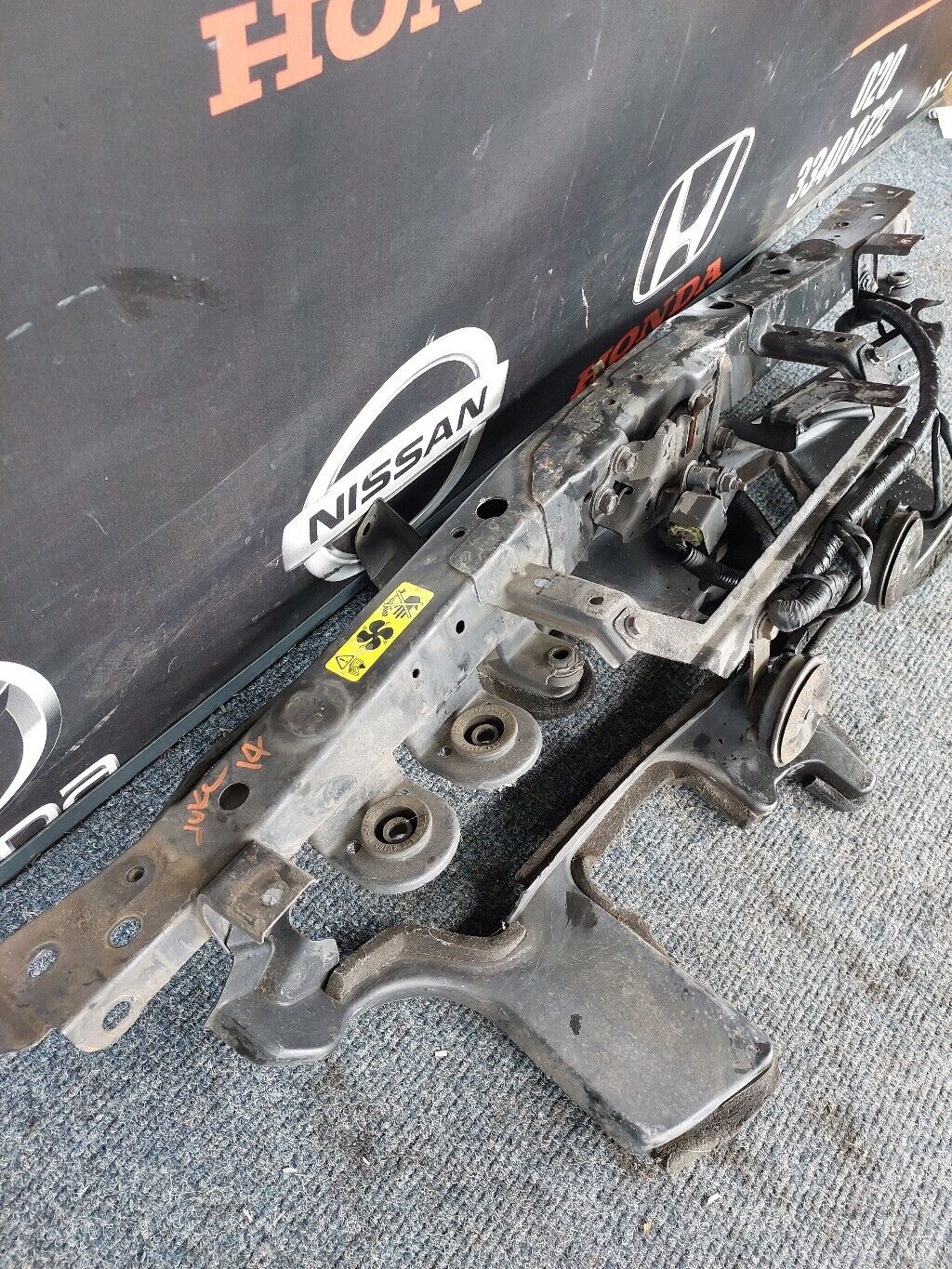 NISSAN JUKE 2014 DIESEL TOP RADIATOR SUPPORT SLAM PANEL