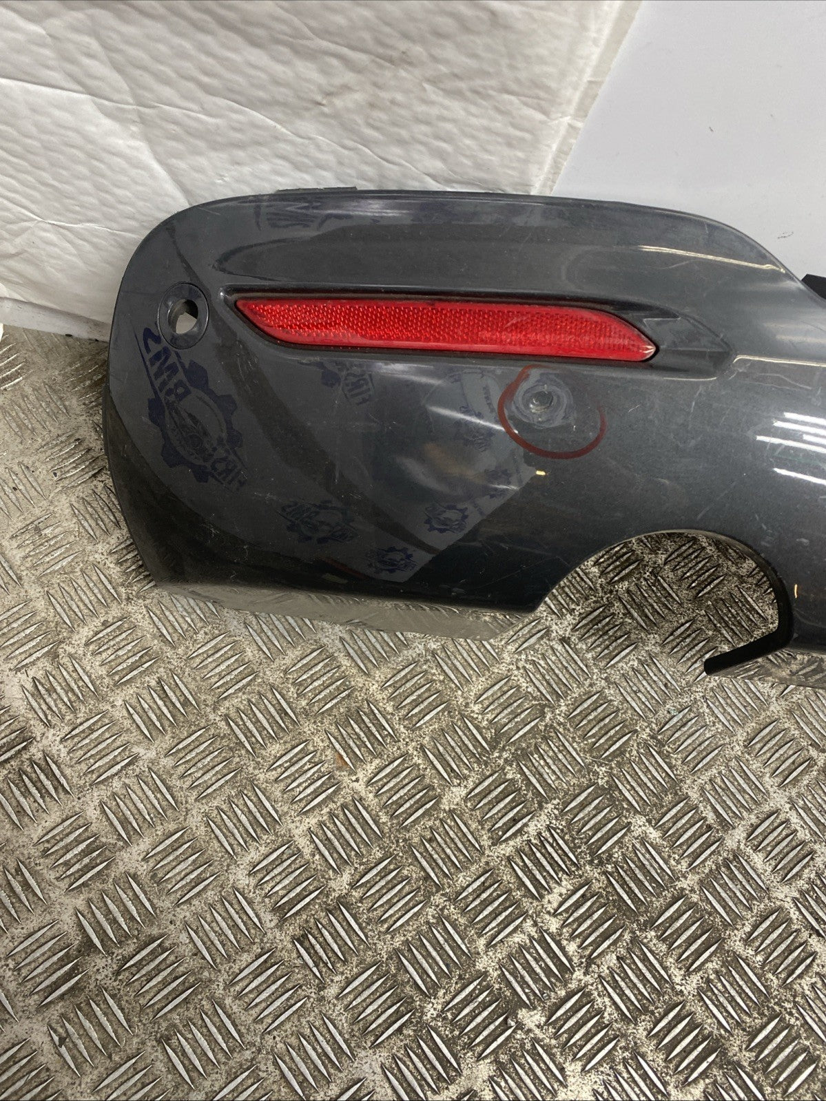 BMW 3 Series GT 2015 F34 M Sport Rear Bumper Diffuser Trim 51128057175