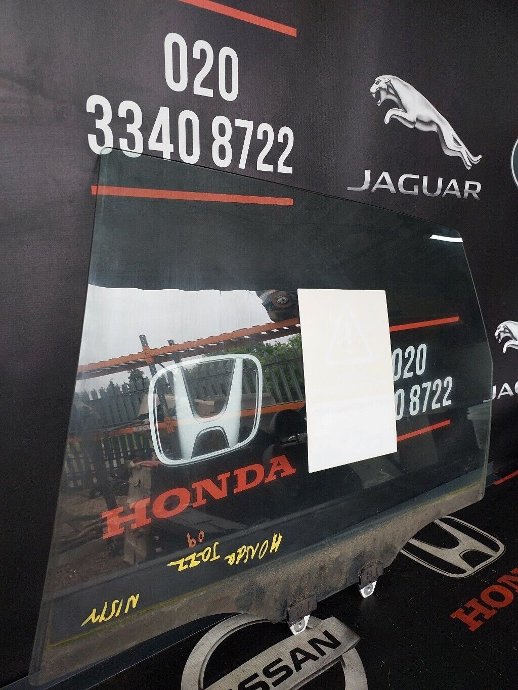 HONDA JAZZ 2009 N/S REAR DOOR WINDOW GLASS LH