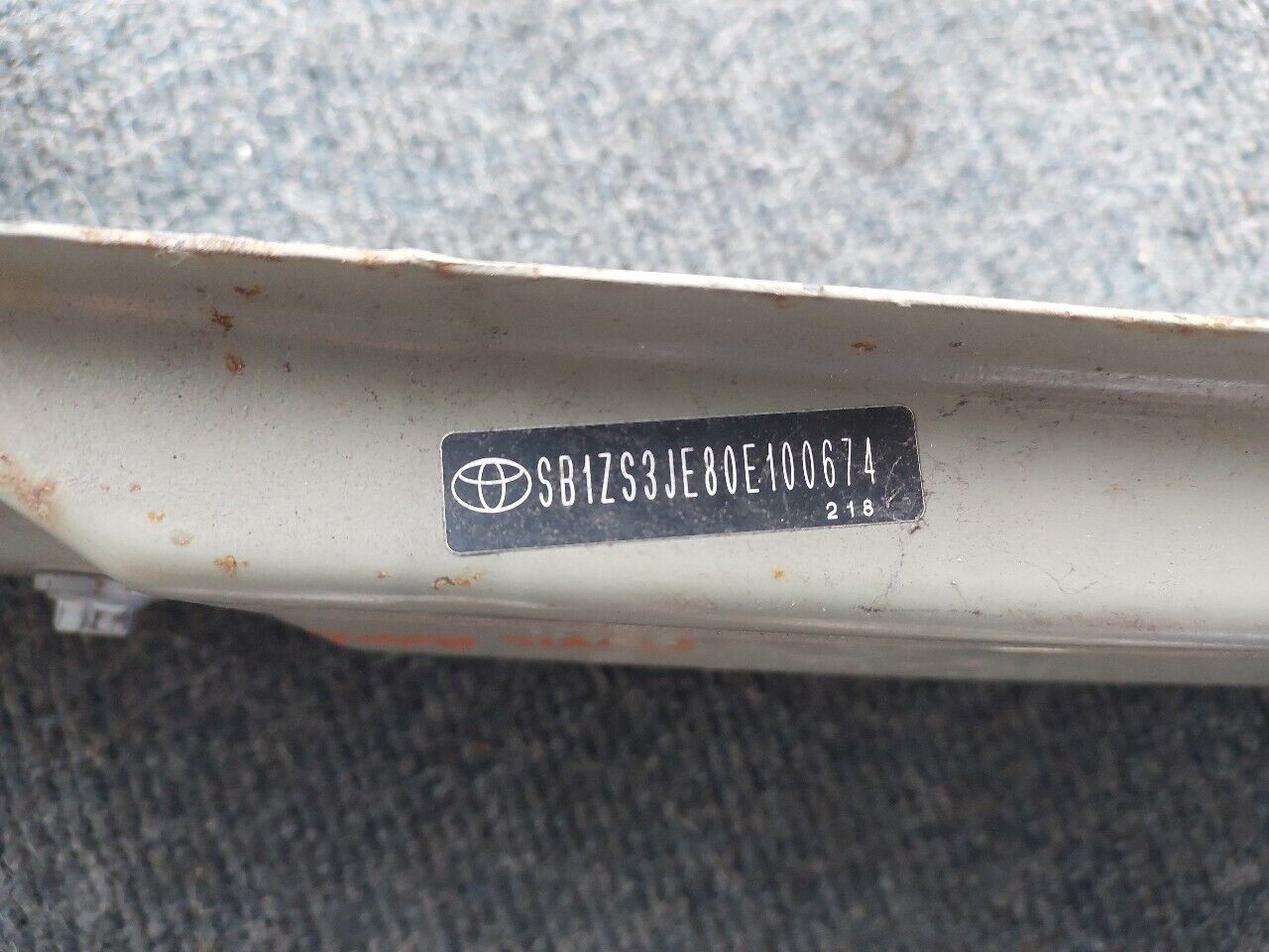 TOYOTA AURIS FRONT BUMPER CRASH BAR REINFORCEMENT 2013