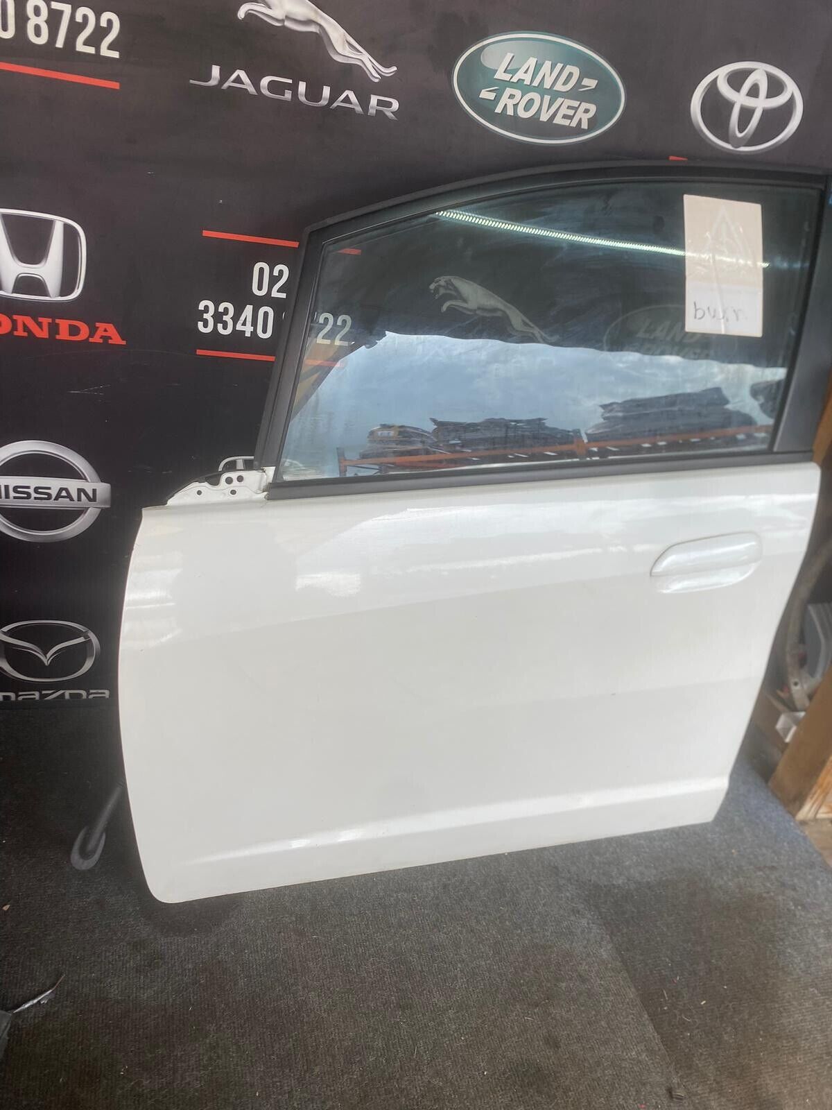 Honda Jazz Left Passenger Nearside Front Door White