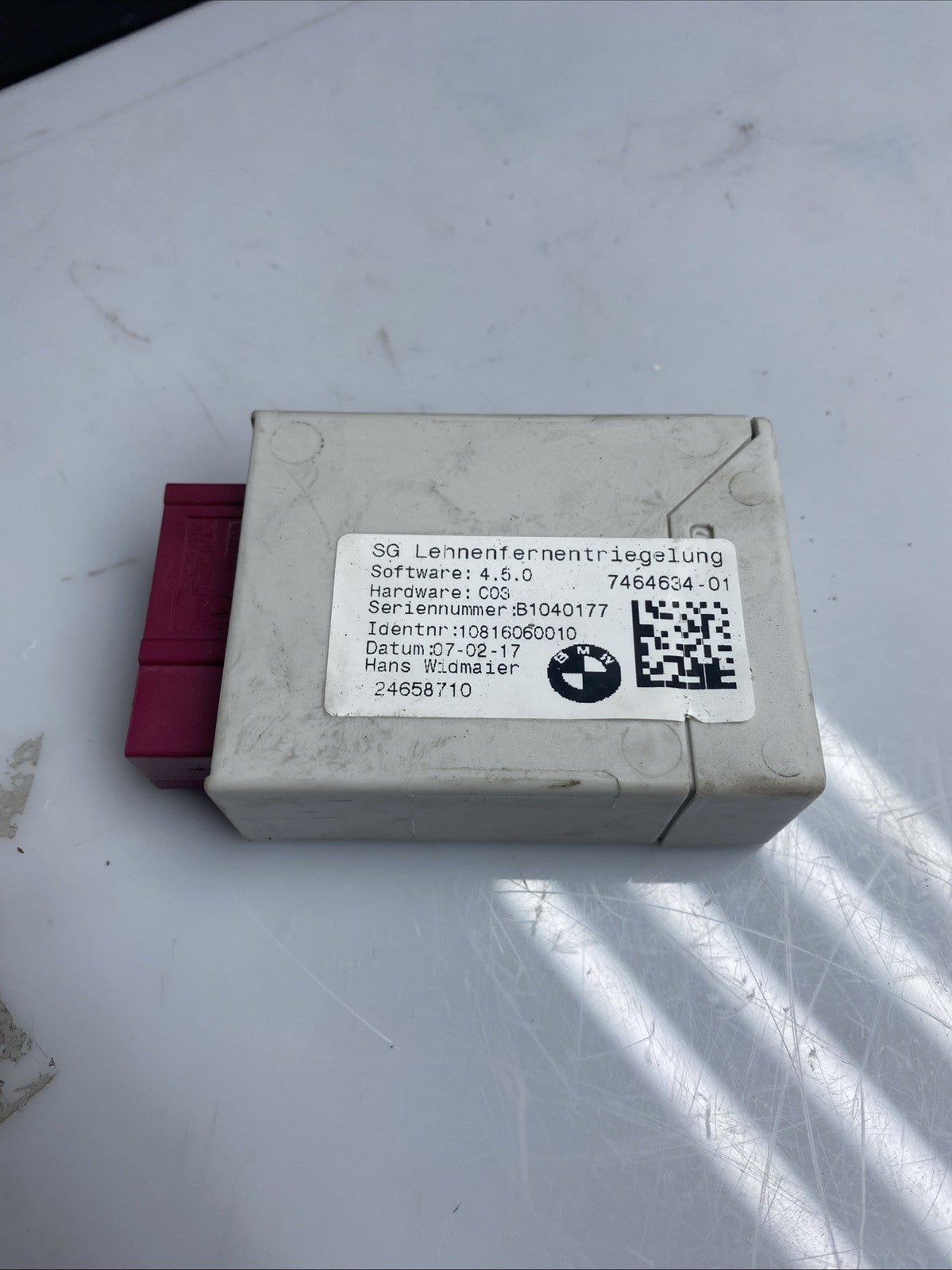 BMW 2 SERIES F45 FRONT SEAT BACKREST CONTROL MODULE 7464634