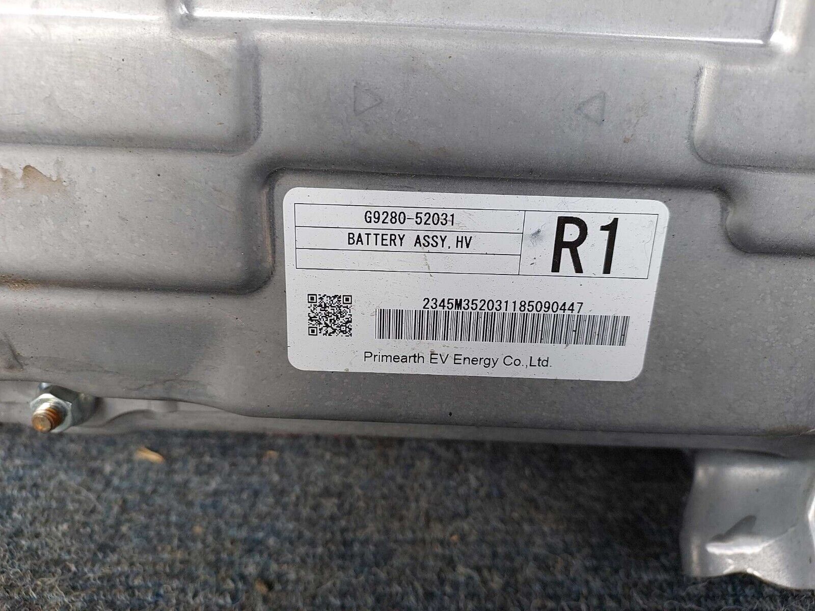 TOYOTA YARIS HYBRID BATTERY 2022