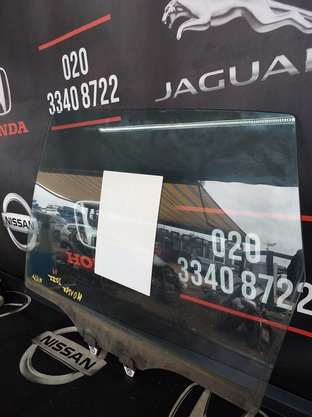 HONDA JAZZ 2009 N/S REAR DOOR WINDOW GLASS LH