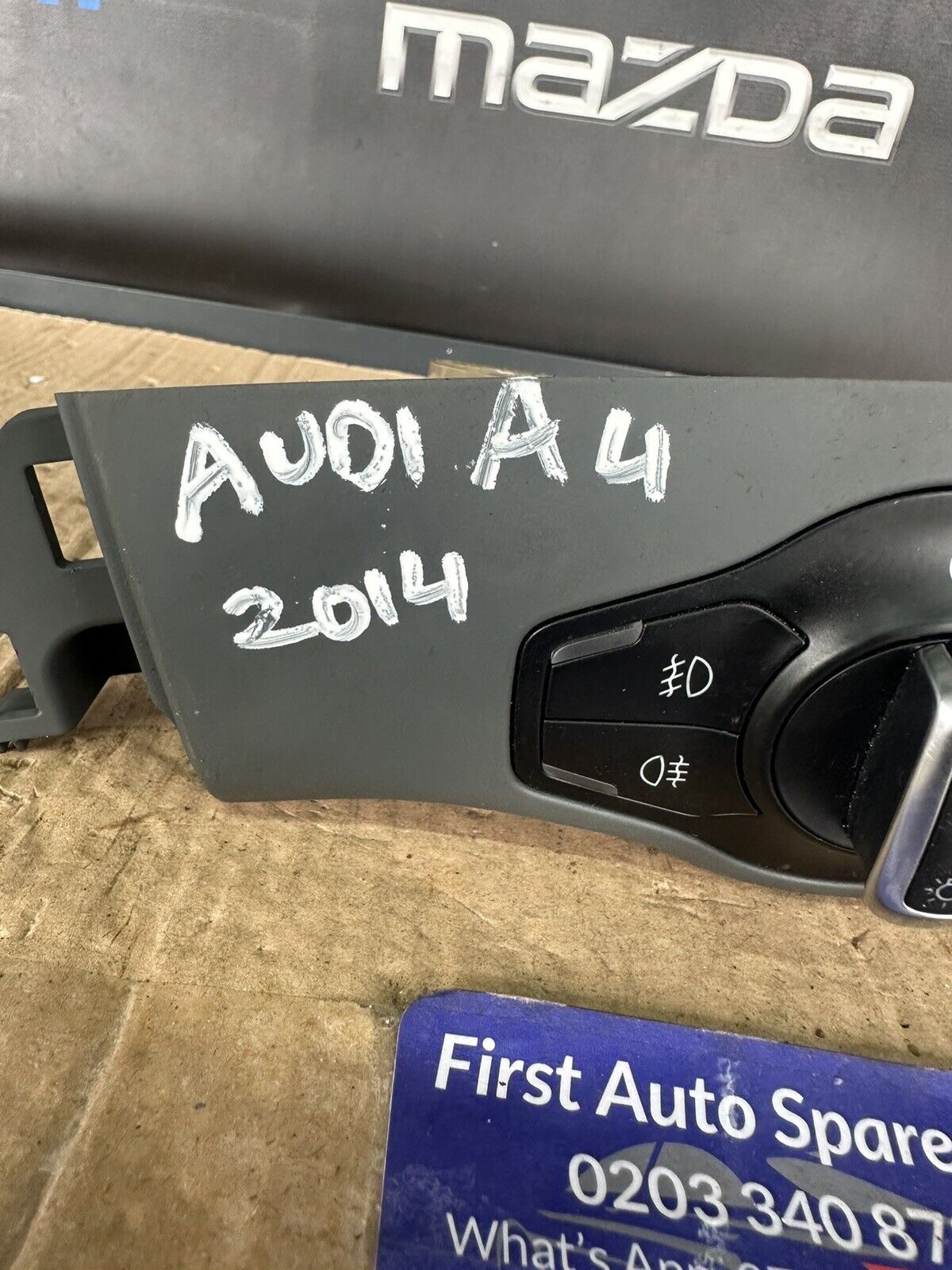 AUDI A4 HEADLIGHT FOG LIGHT CONTROL SWITCH TRIM 2012 2013 2014