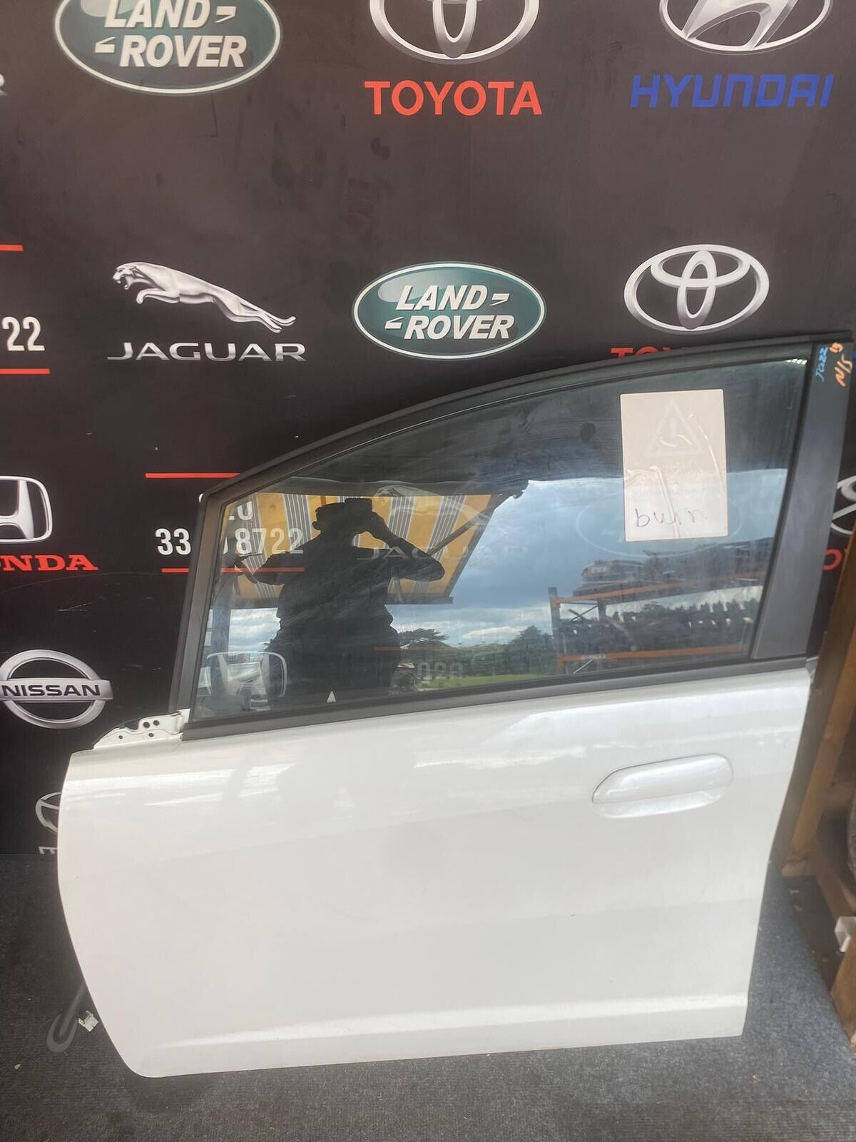 Honda Jazz Left Passenger Nearside Front Door White