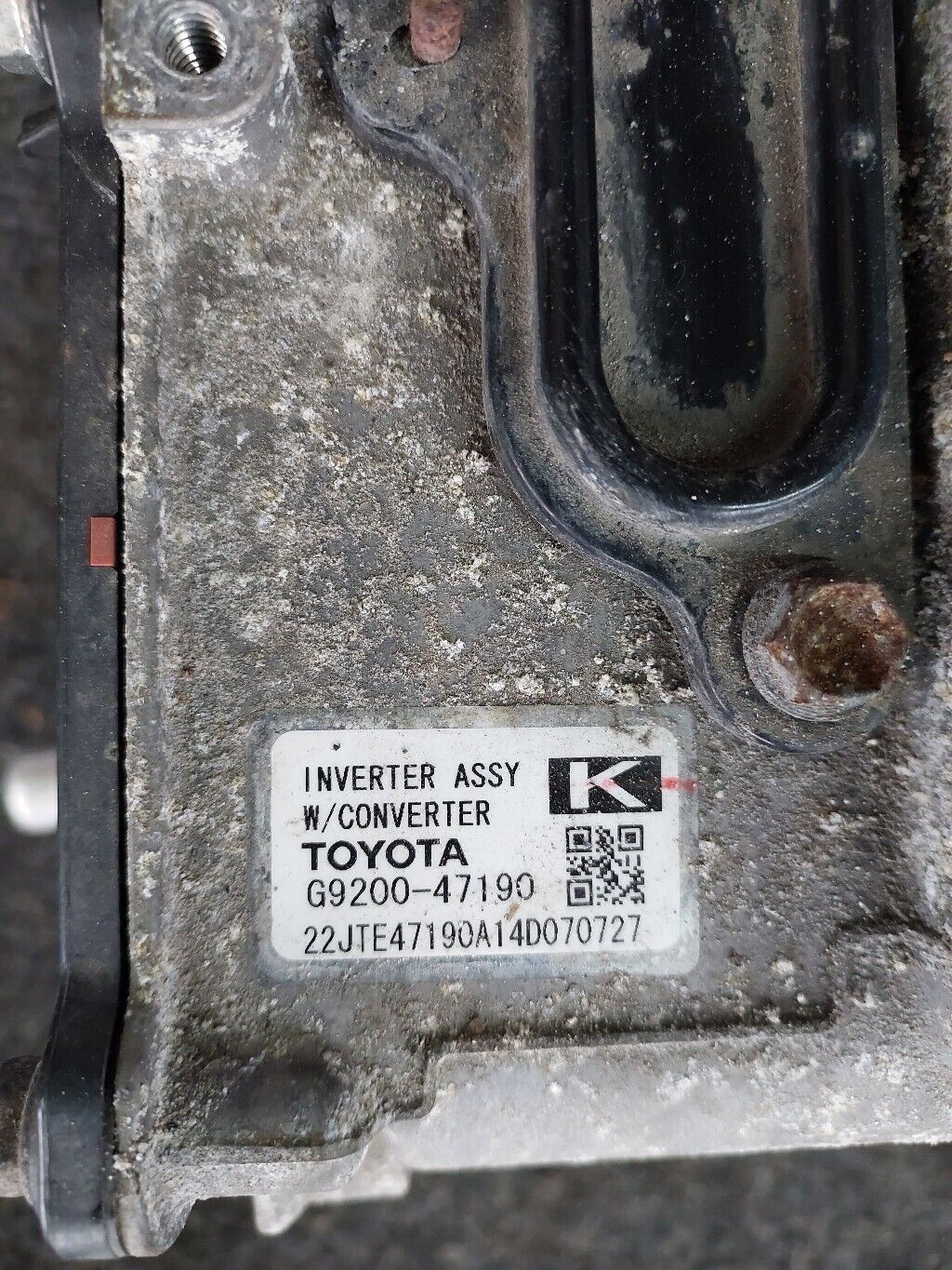 TOYOTA AURIS 2014 HYBRID INVERTER CONVERTER G920047190