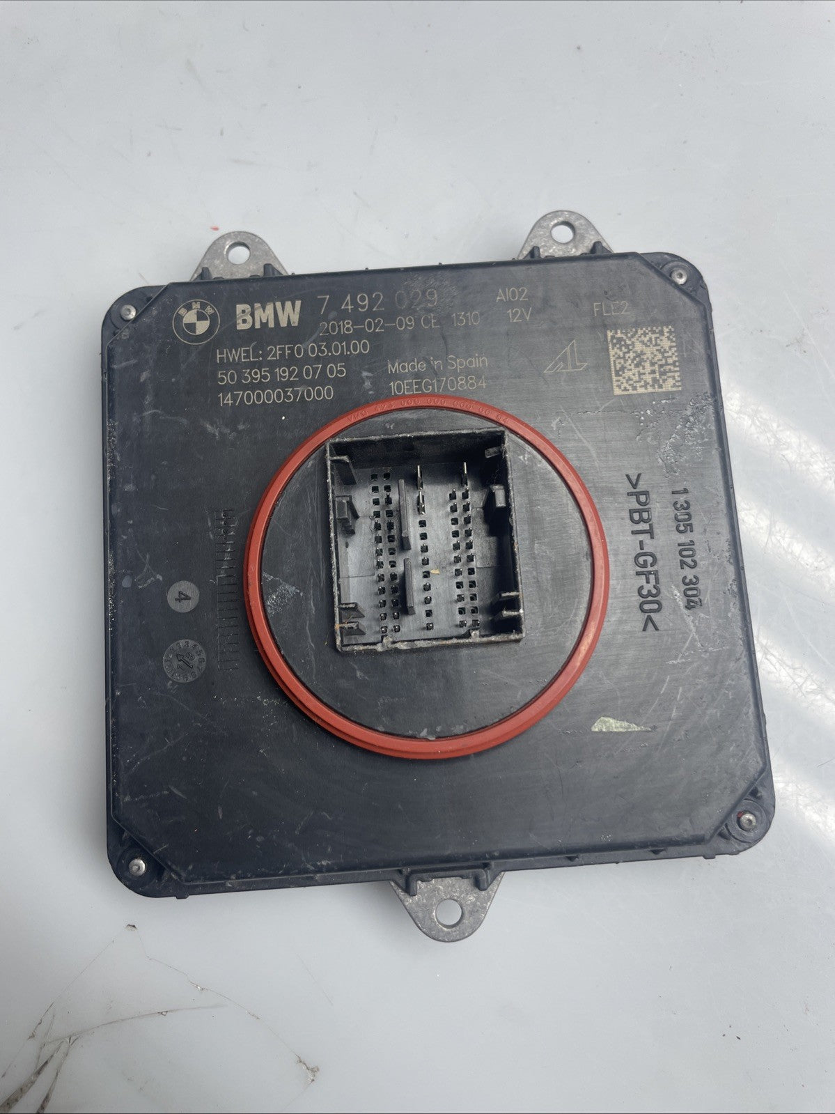 BMW 3 F30 F35 F31 2016 Petrol LED ballast control module 7492029 185kW GENUINE