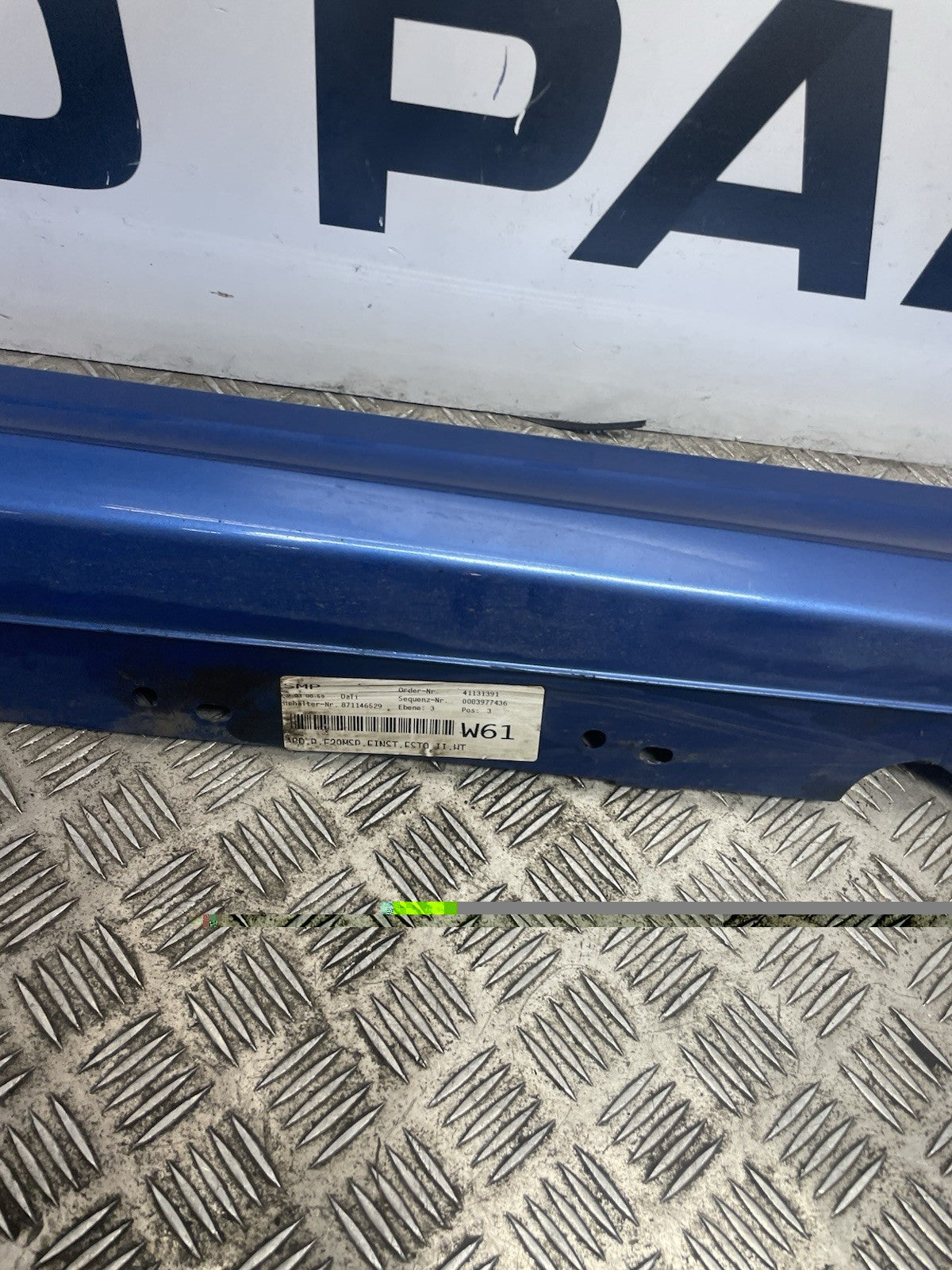 BMW 1 SERIES SIDE SKIRT DRIVER RIGHT F20 5DR 2011-2019 M SPORT