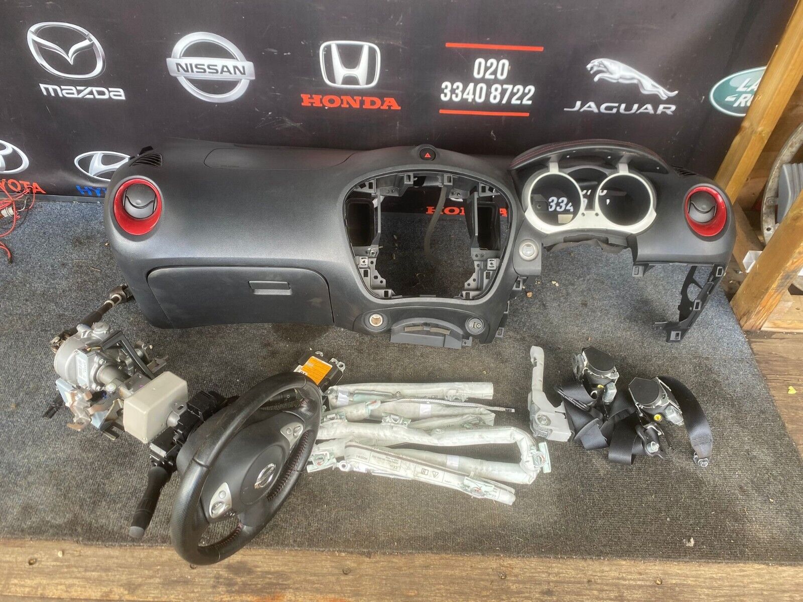 NISSAN JUKE 2018 STEERING COLUMN & AIRBAG KIT COMPLETE