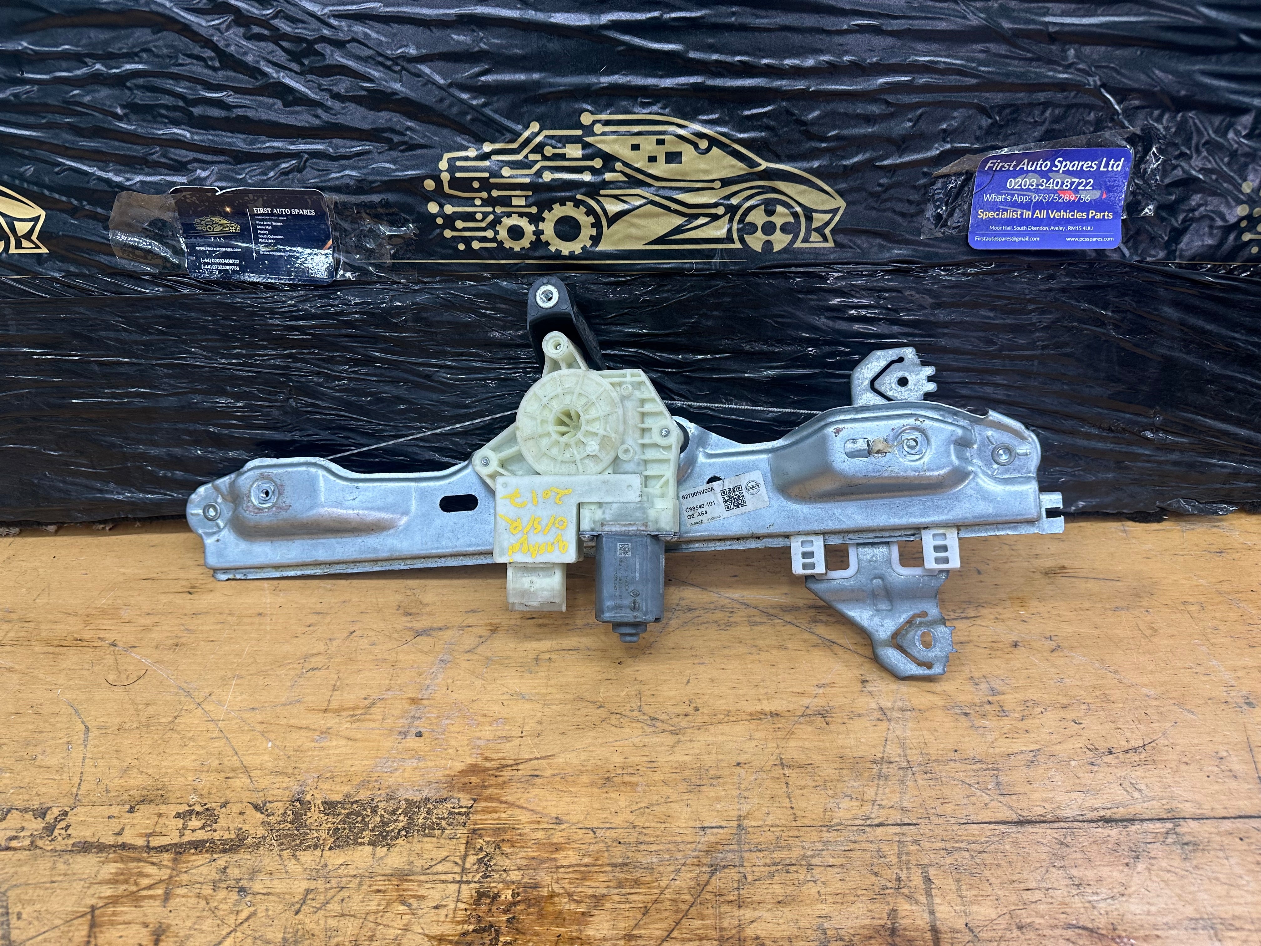 Nissan Qashqai J11 2014–21 Right Rear Window Regulator (82700HV00A) (C88540-101)