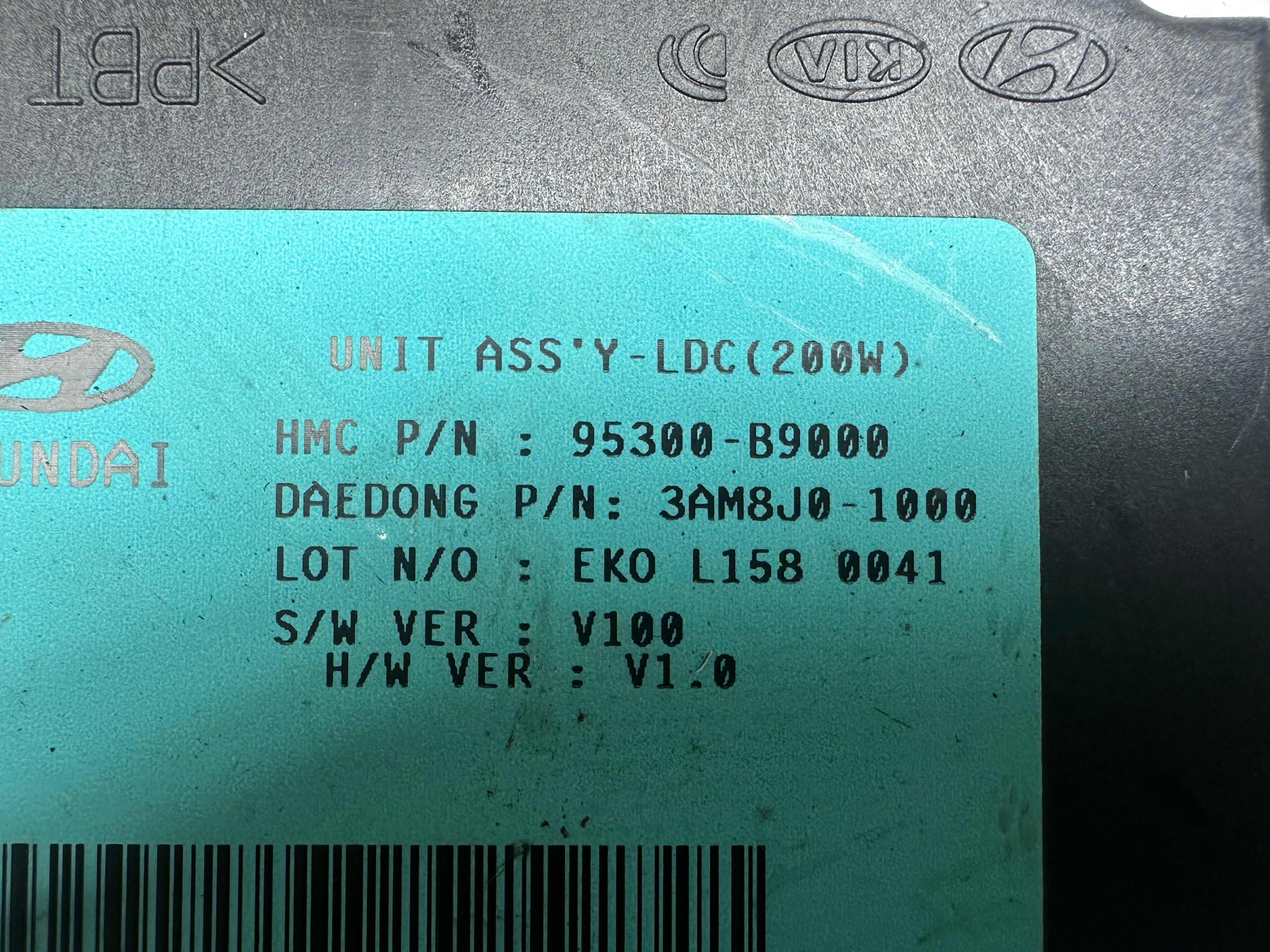 Hyundai i10 2016 Central Locking ECU Control Module (95300-B9000)