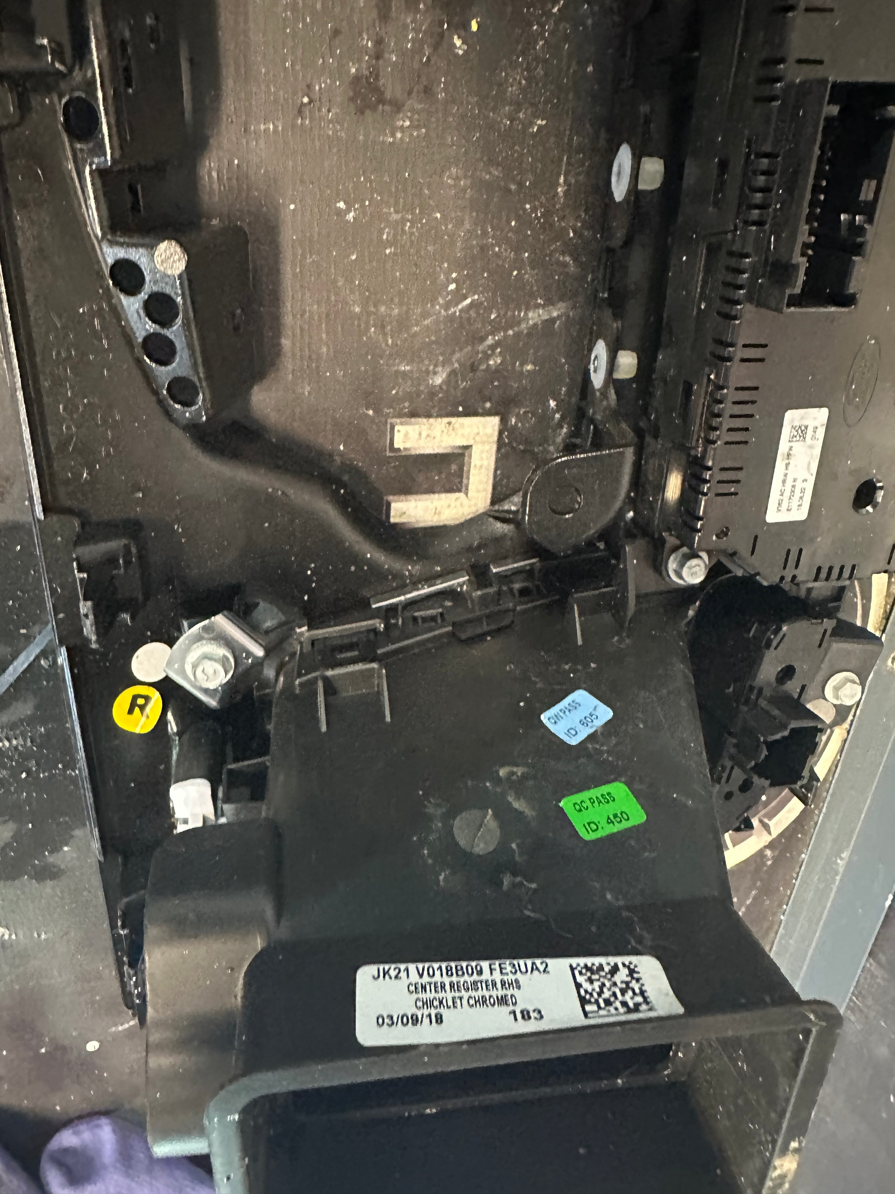 Ford Transit Custom 2022 Climate Control Switch Panel (JK2118835BBW)