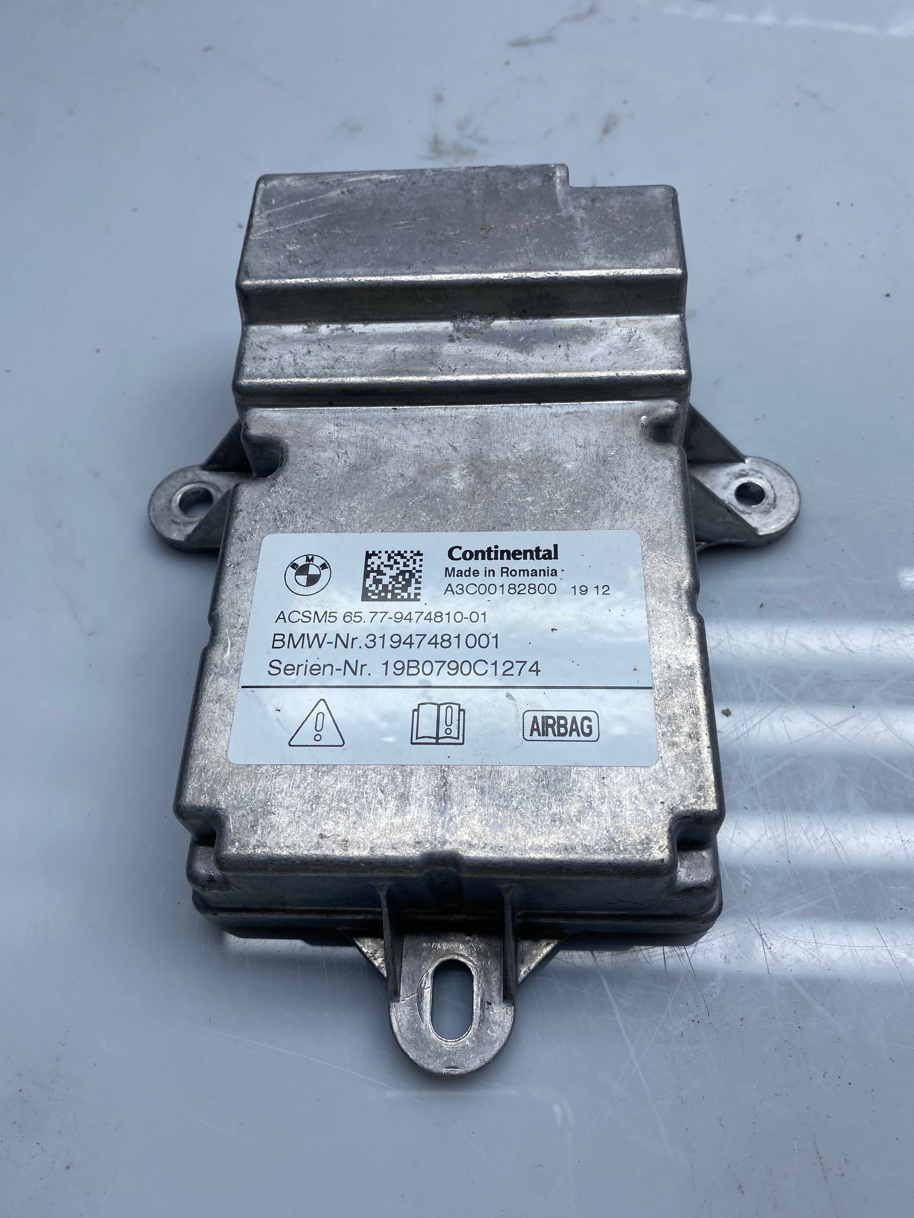 BMW 5 Series G30 Airbag Control Module (ACSM5) – 2017–2020 (9474810)