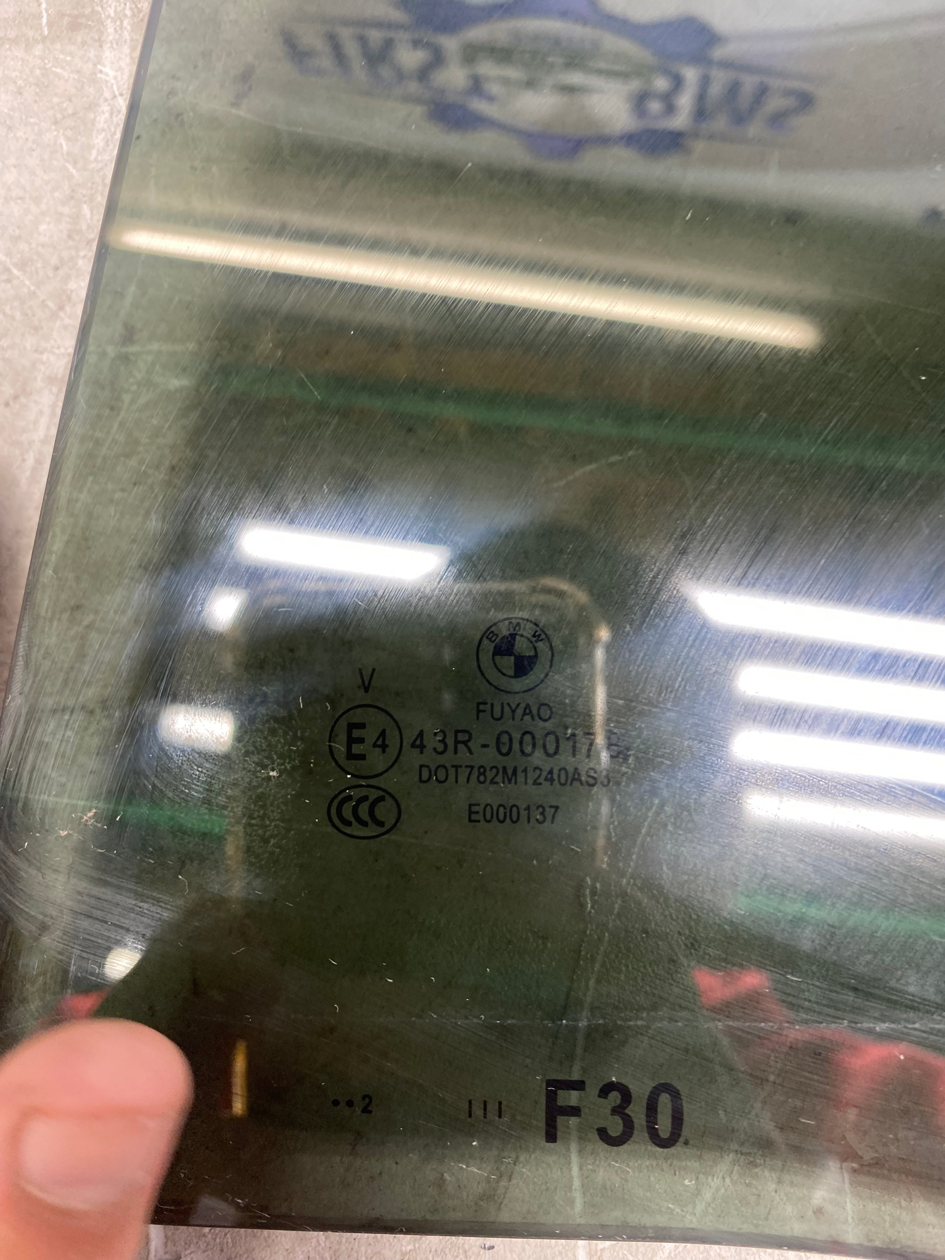 BMW 3 Series F30 Rear Passenger Side Window Glass – 2012–2019