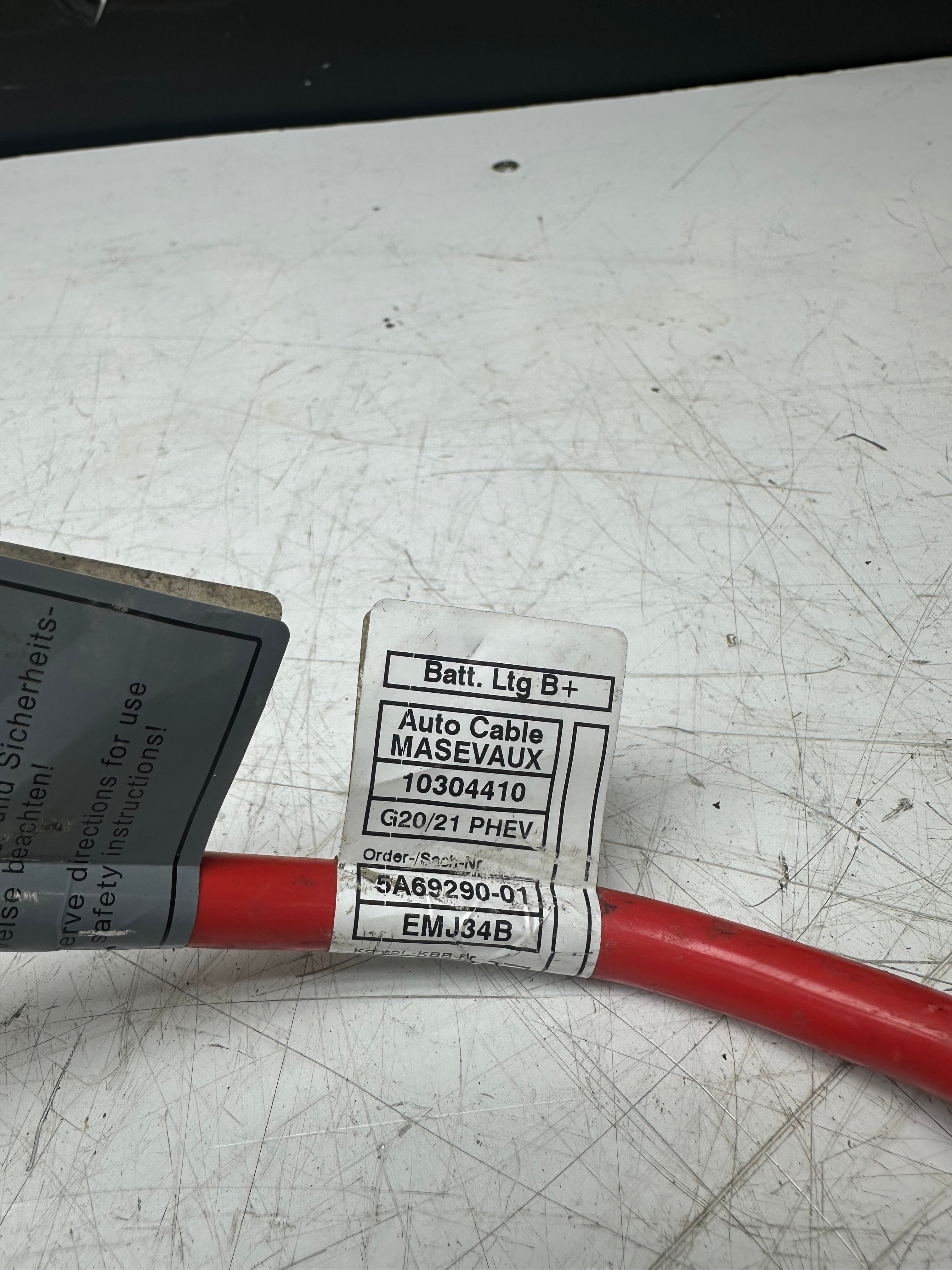 BMW 3 Series G20 / G21 Positive Battery Cable 10304410 – 2019–2024